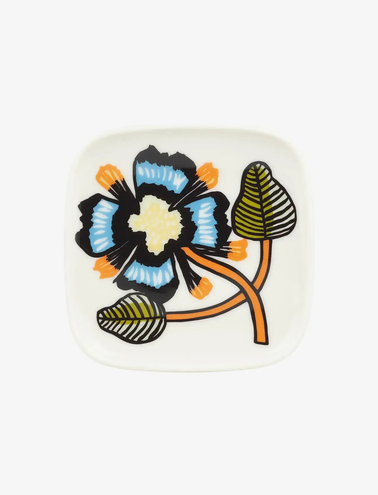 Marimekko Home - TIARA PLATE 10X10CM - white, warm or, green - 0