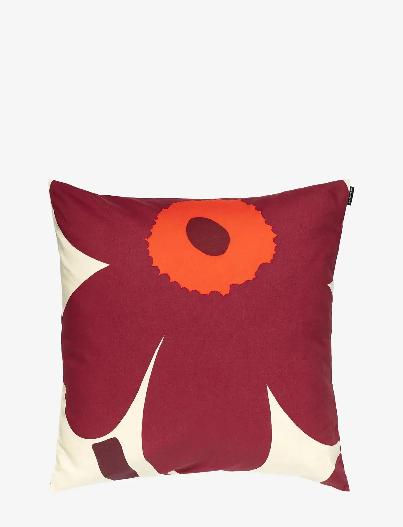 Marimekko Home - UNIKKO CUSHION COVER 50X50 CM - vanilla, burgundy, red - 0