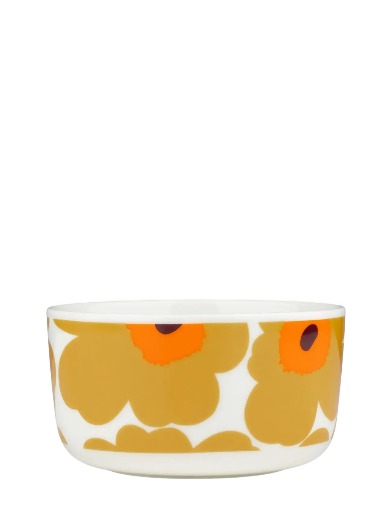 Marimekko Home UNIKKO BOWL 5 DL - Borddækning - WHITE, CARAMEL, WARM OR / yellow