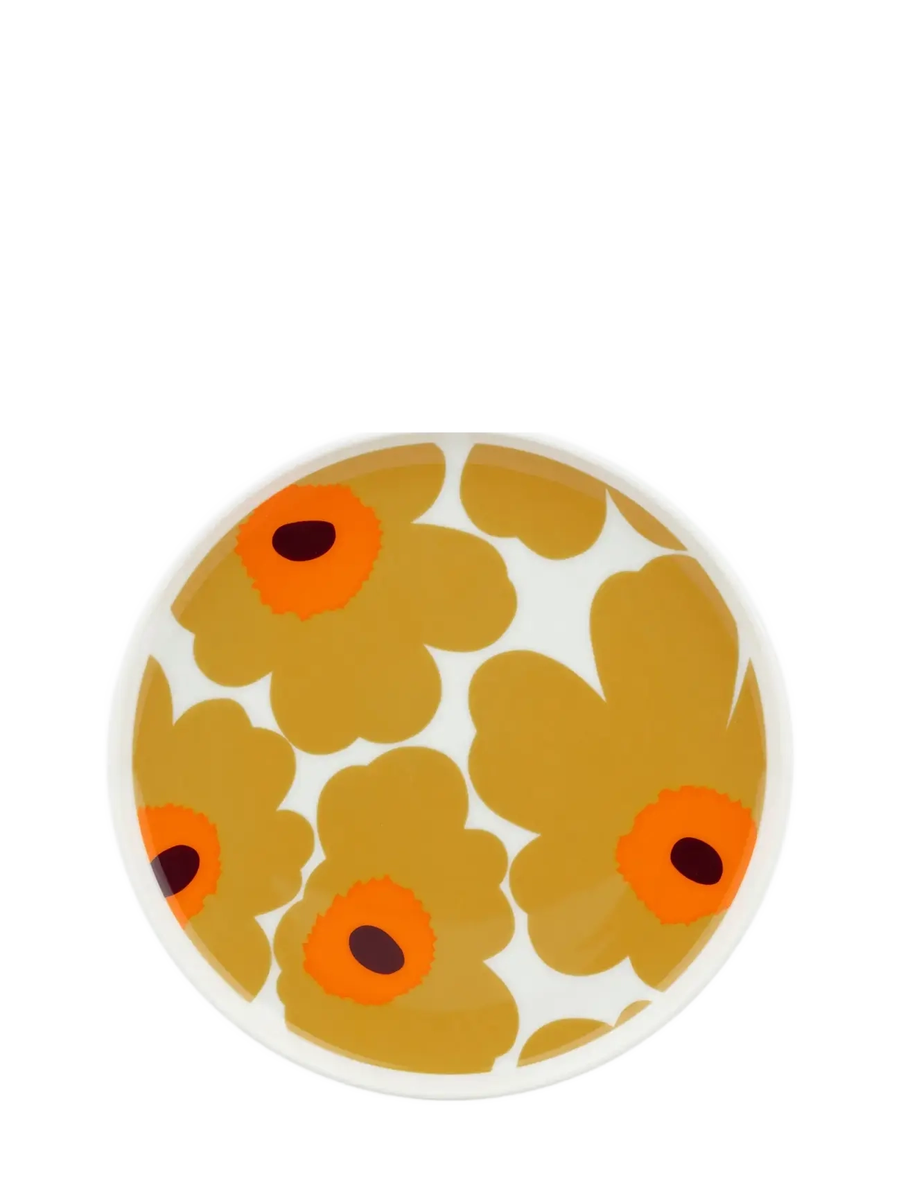 Marimekko Home Unikko Plate 20 Cm, Ø cm, Plates, Orange - Dinner Homeware