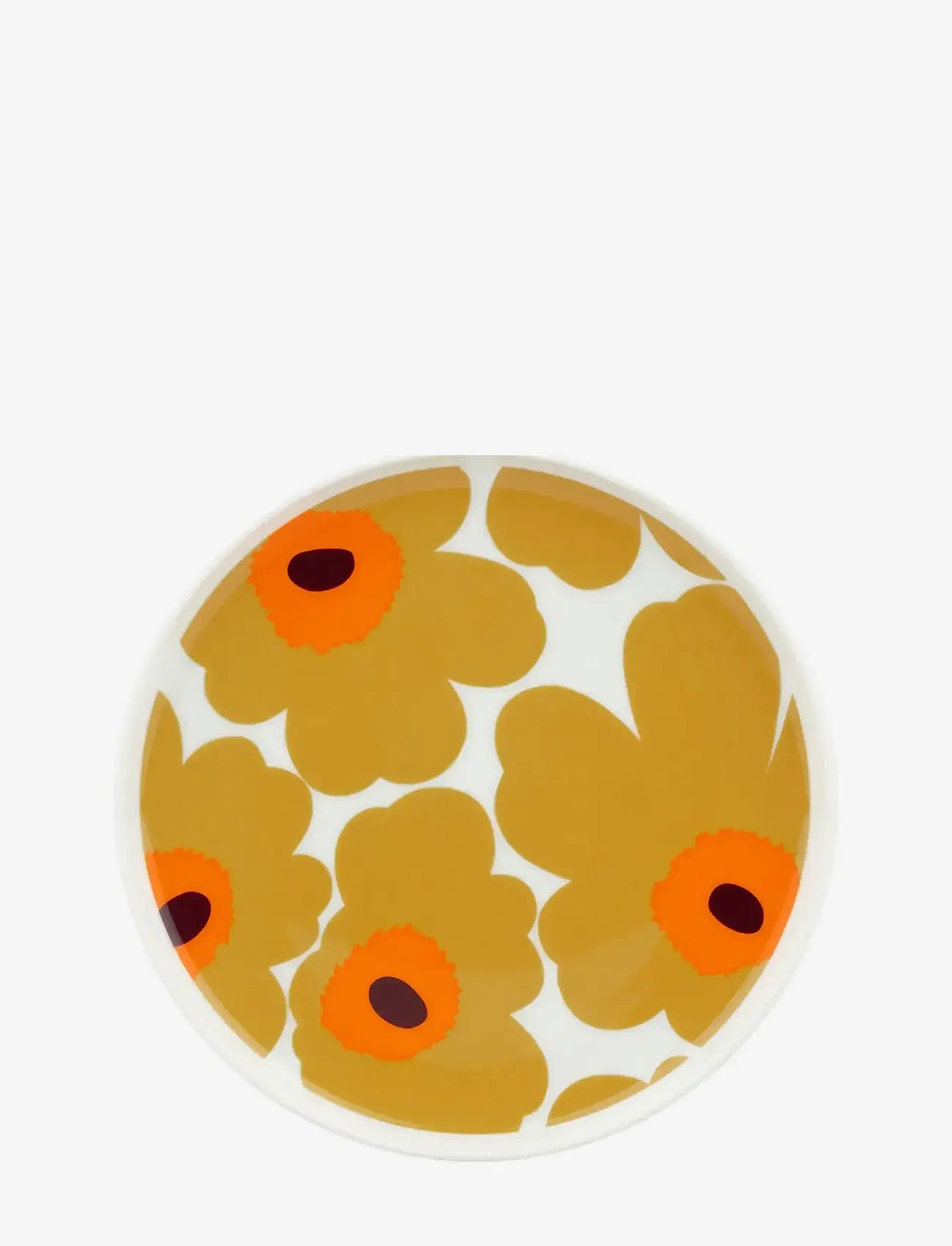 Marimekko Home - UNIKKO PLATE 20 CM - middagstallerkner - white, caramell, warm or - 0