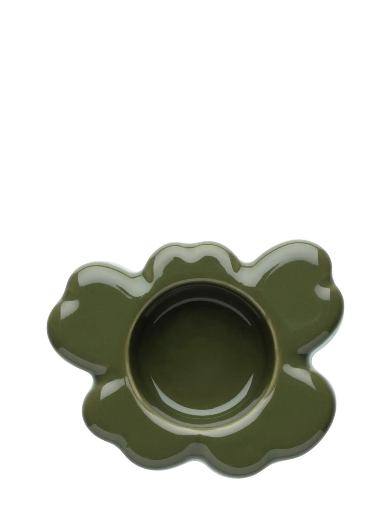 Marimekko Home Unikko Tea Light Holder 10X3Cm, Ø 10 cm, Candlesticks & Lanterns, Grün - Tealight Holders, Homeware