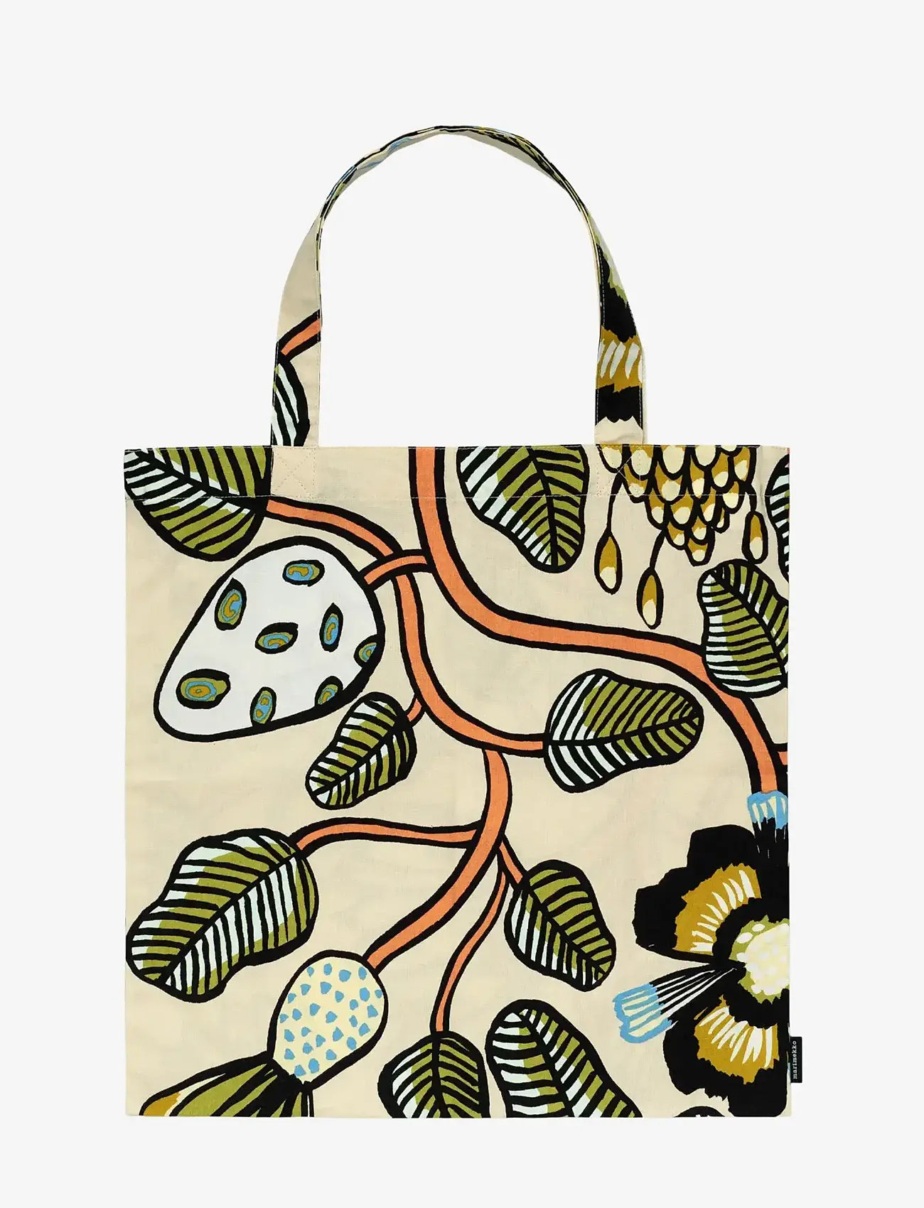 Marimekko Home - TIARA BAG 43X44 CM - tote bags - sand, warm or, green - 0