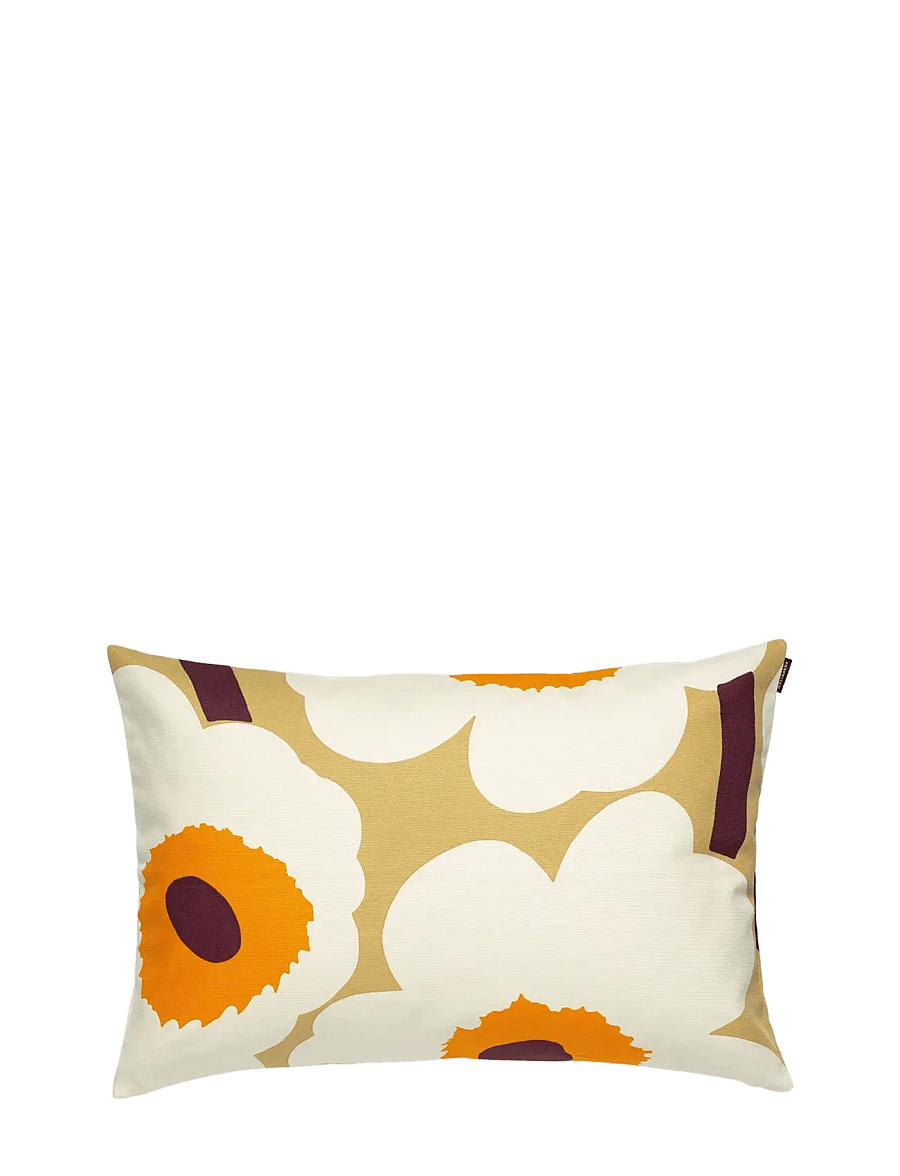 Marimekko Home - UNIKKO CUSHION COVER 40X60 - kissenbezüge - caramel,cream,warm or - 0