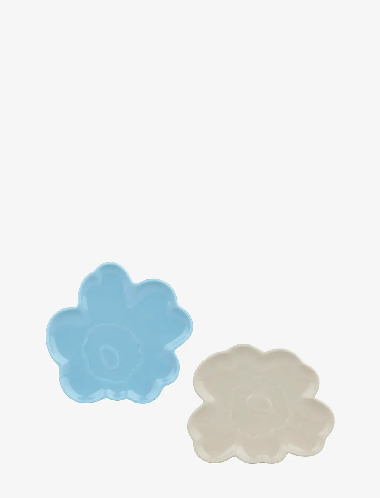 Marimekko Home UNIKKO SHAPE PLATE 13 CM 2 PCS - Asietter - FORGET-ME-NOT, STONEWARE / blue