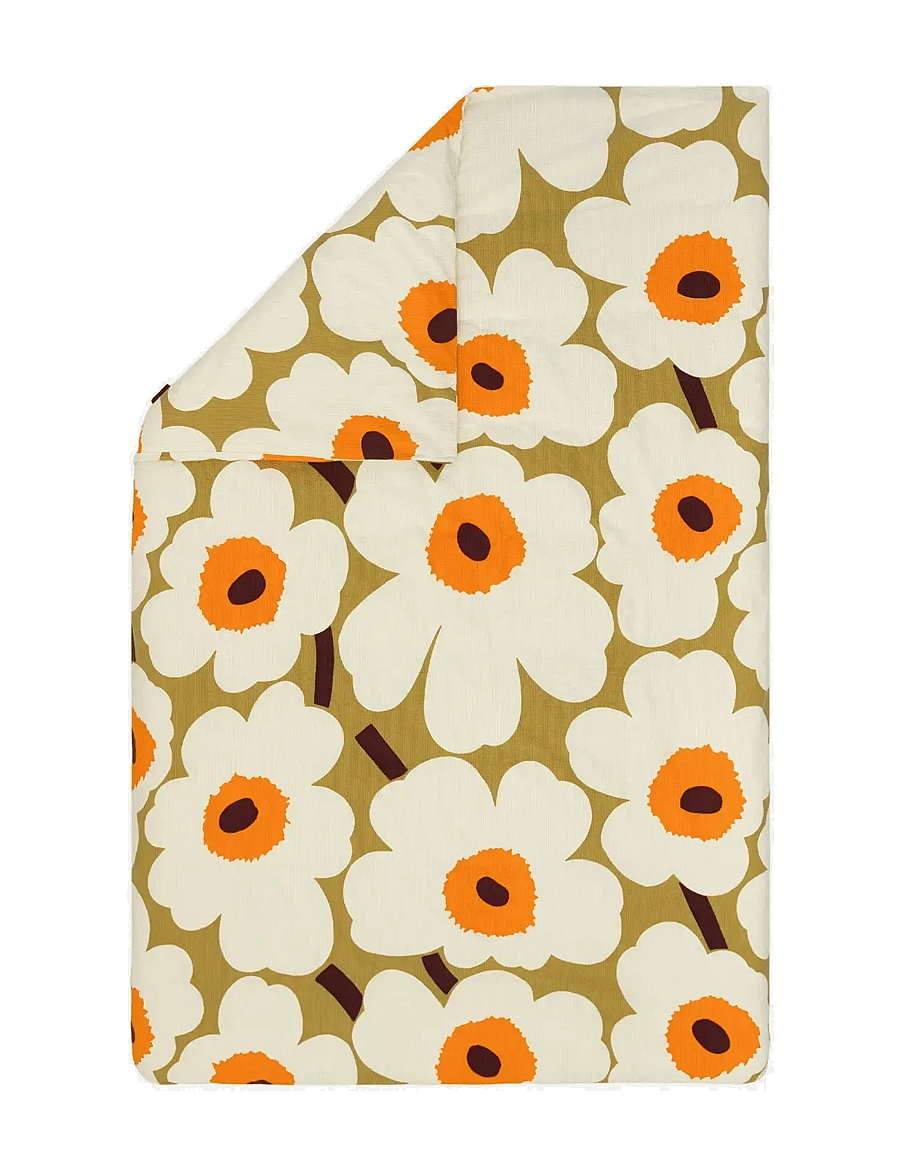 Marimekko Home - UNIKKO Duvet Cover 135/140X200 - segas pārvalki - caramel,cream,warm orange - 0