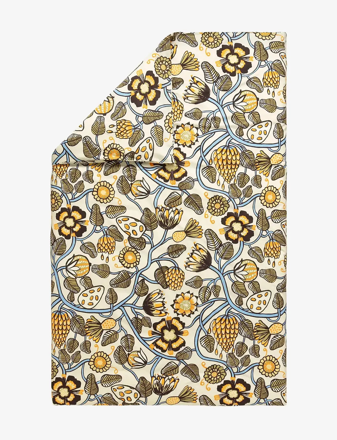 Marimekko Home - TIARA Duvet Cover 140X200 CM - dynebetræk - sand, sky blue, green - 0
