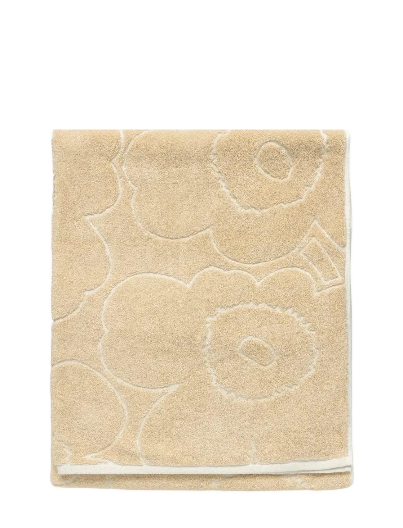Marimekko Home Piirto Unikko Bath Towel, Bath Håndklæde, Beige, Str: 100X160CM