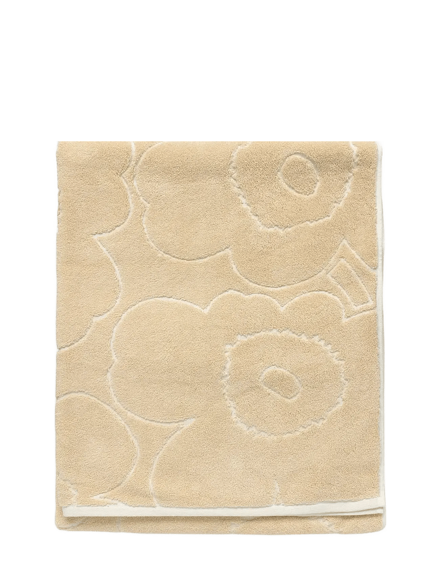 Marimekko Home - PIIRTO UNIKKO BATH TOWEL - saunalinad - straw,off white - 1