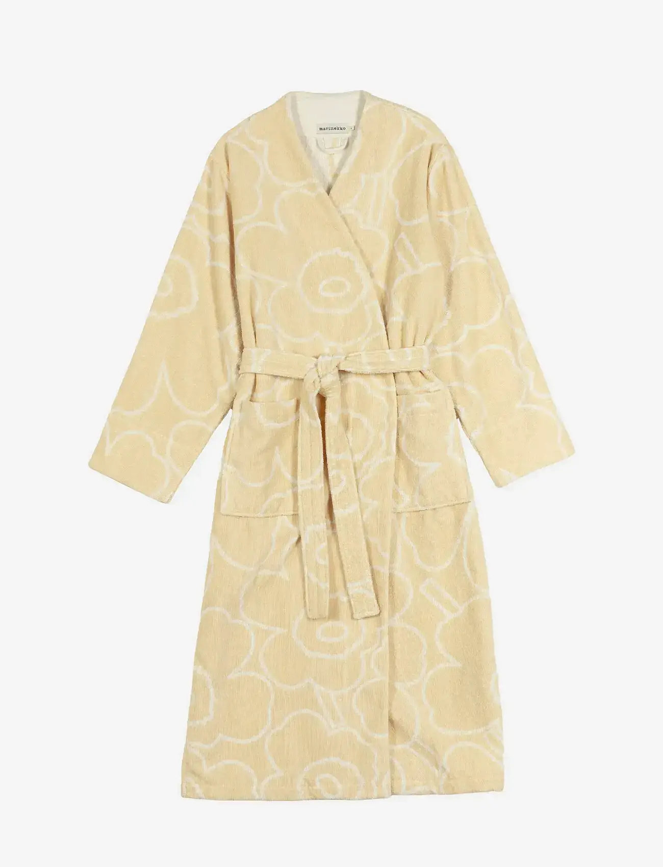 Marimekko Home - PIIRTO UNIKKO BATHROBE - hommikumantlid - straw, off white - 0