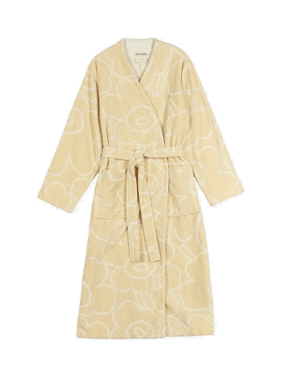 Marimekko Home - PIIRTO UNIKKO BATHROBE - morgenkåber - straw, off white - 0