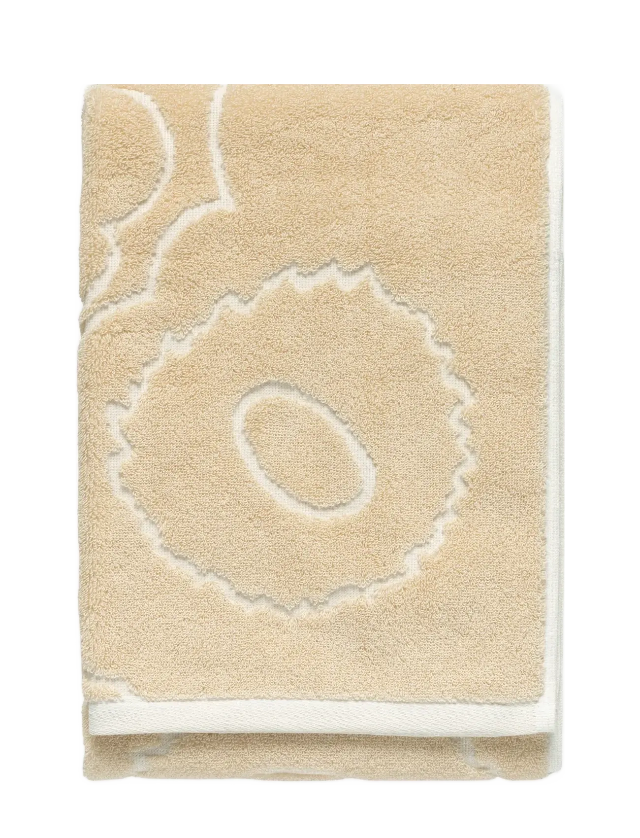 Marimekko Home Piirto Unikko Hand Towel50X100, Hand Håndklæde, Beige, Str: 50X100CM