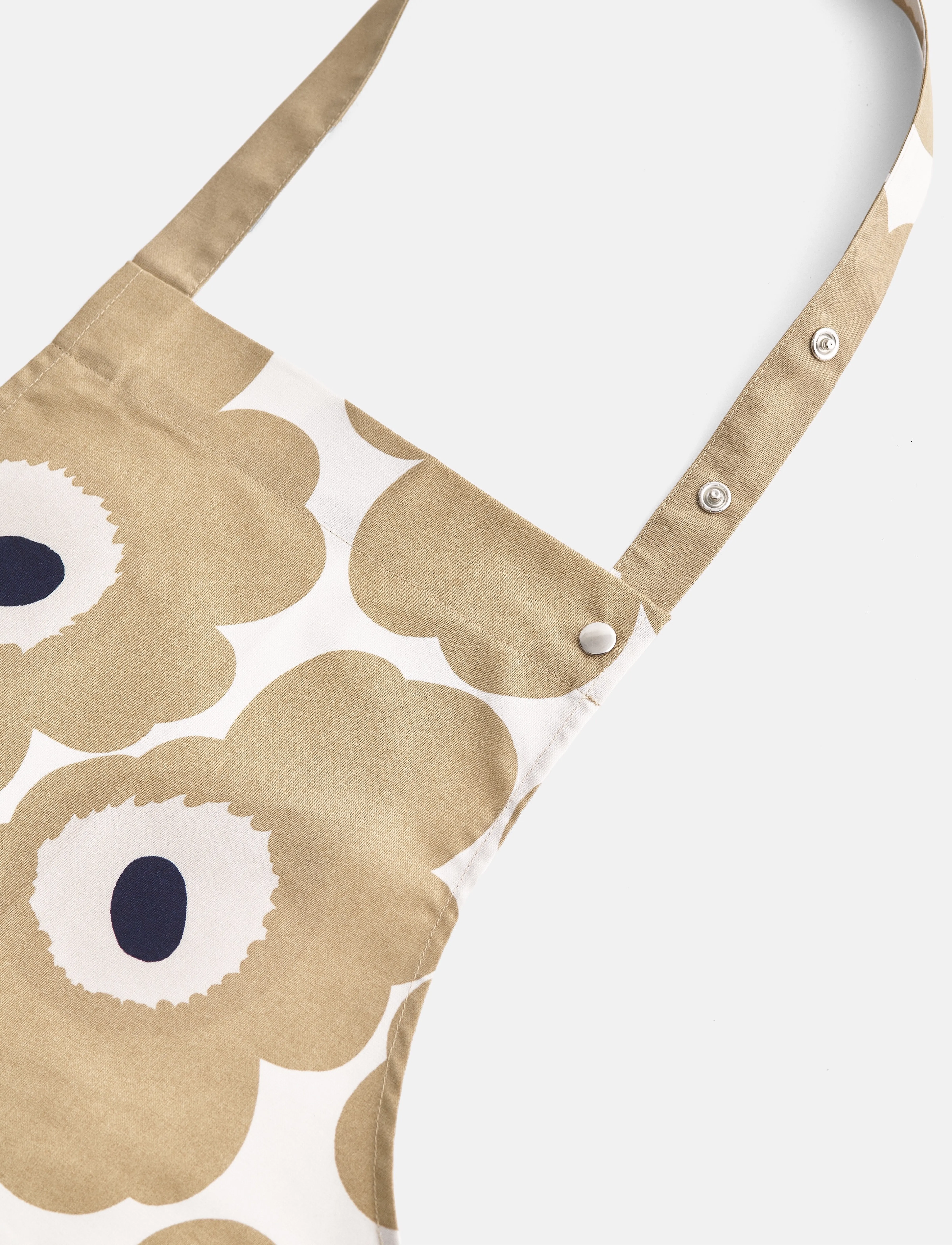 Marimekko Home Pieni Unikko Apron, 84X85 cm, Kitchen Textiles, Beige - Aprons, Homeware