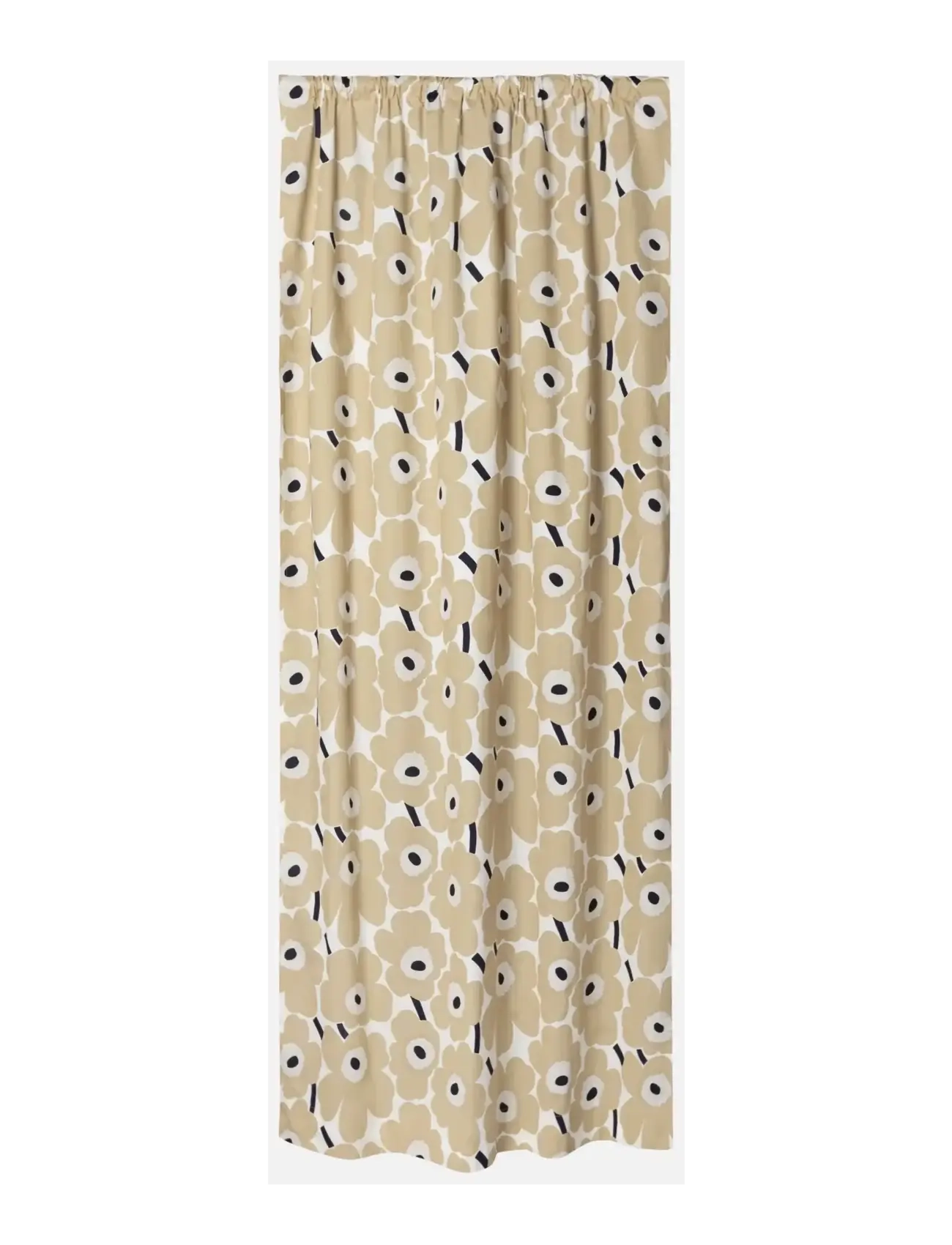 Marimekko Home P.UNIKKO R.MADE CURT.135X250CM - Tekstiler - OFF WHITE, BEIGE, DK.BLUE / beige