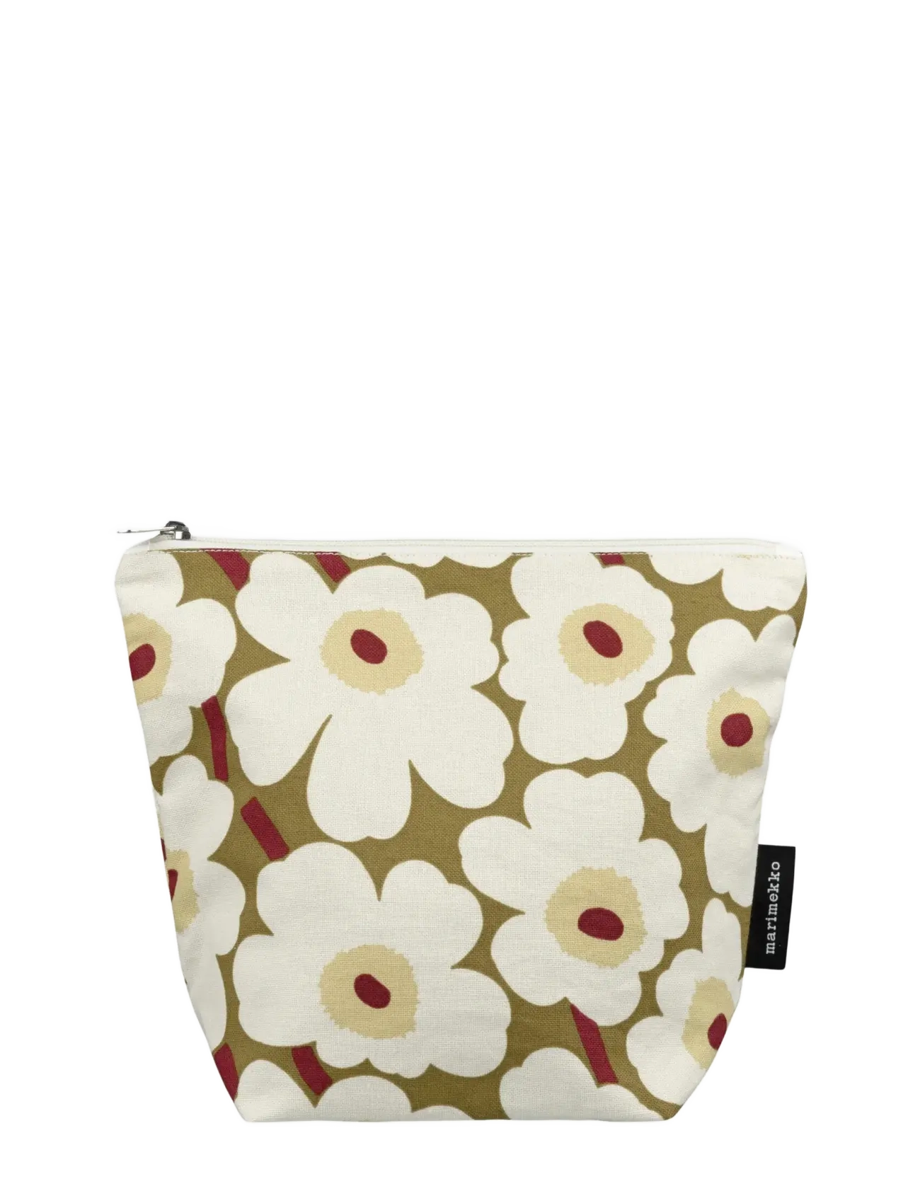 Marimekko Home MINI UNIKKO KAJE - Toilettasker - GREEN UMBER, CREAM / multi