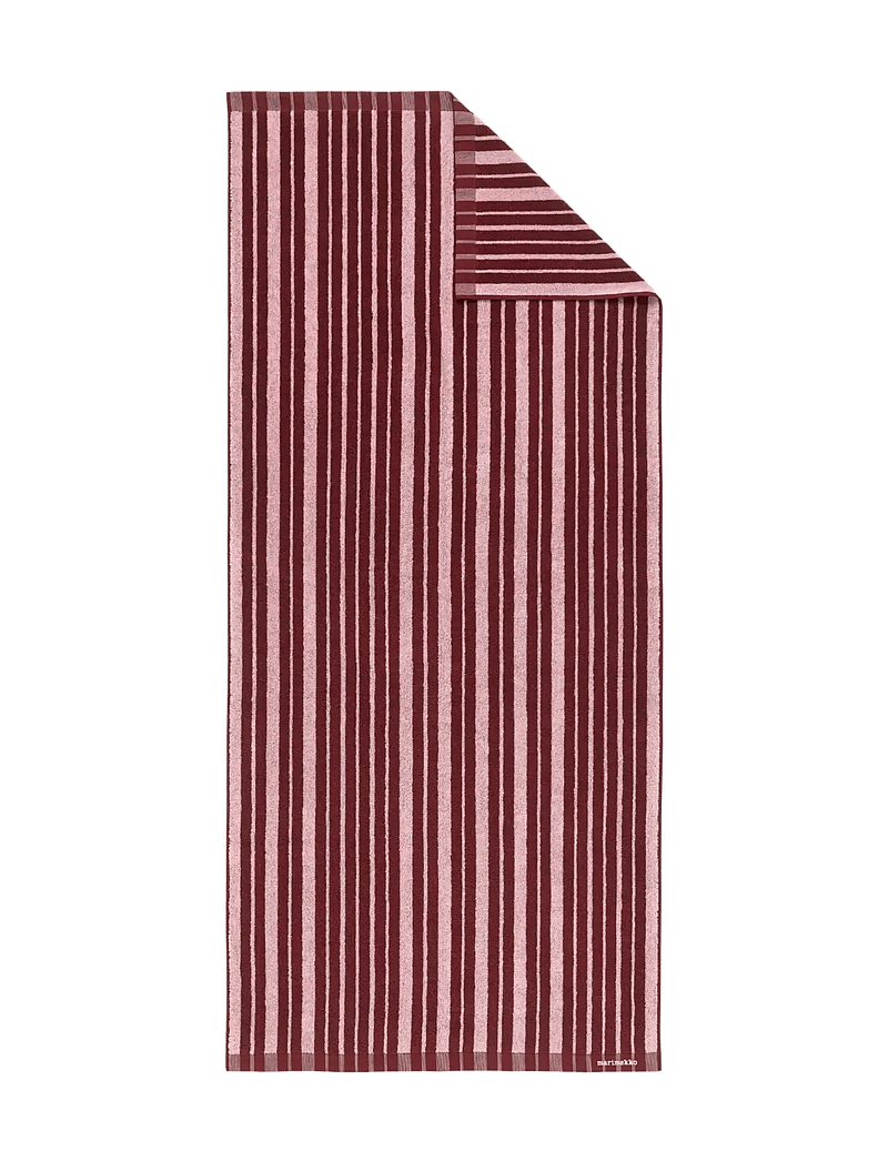 Marimekko Home - RAIDE BATH TOWEL 70X150 CM - badlakens - burgundy, pink - 0