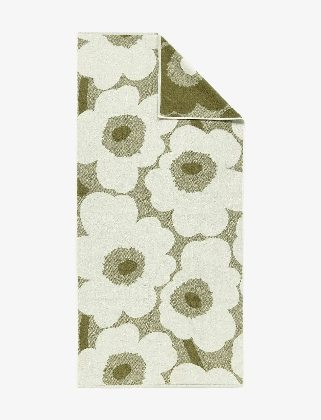 Marimekko Home - UNIKKO BATH TOWEL 70X150 CM - badetücher - green umber, cream - 0