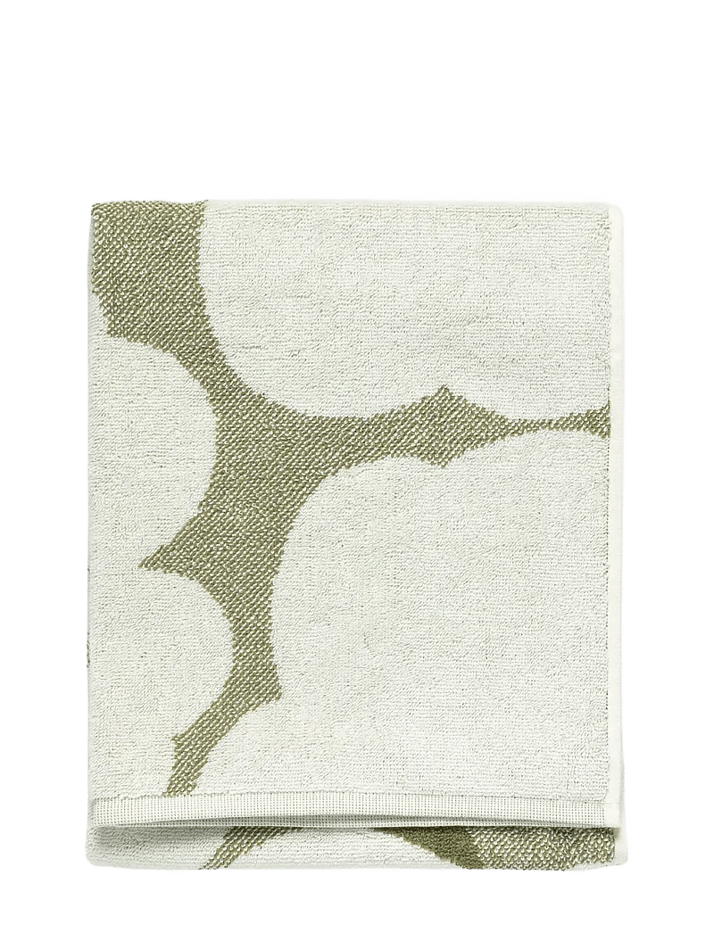 Marimekko Home - UNIKKO HAND TOWEL 50X70 CM - handdukar - green umber, cream - 0