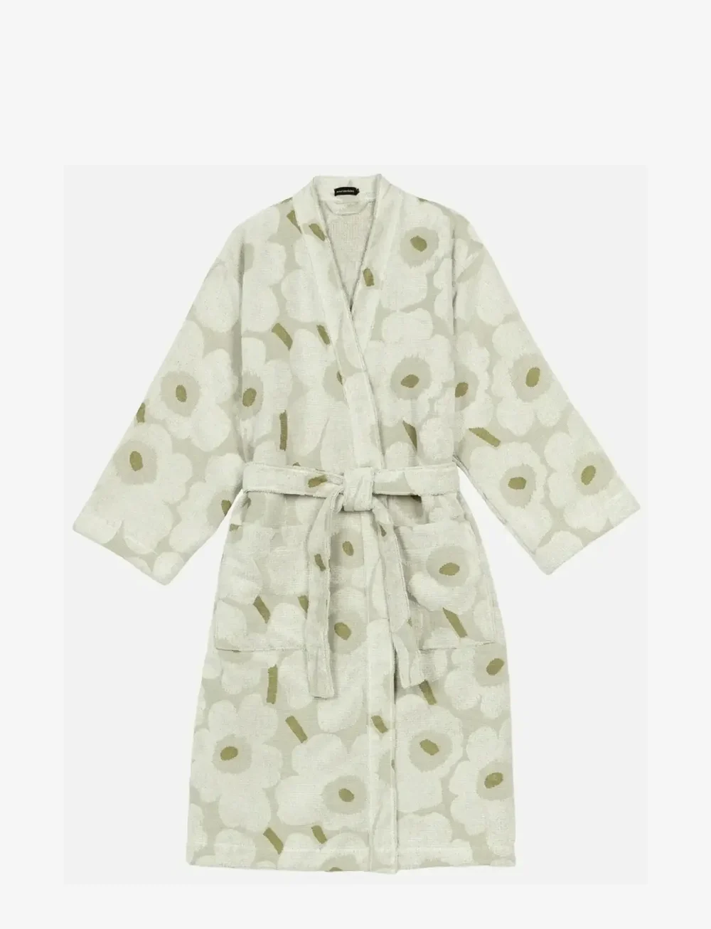 Marimekko Home - PIENI UNIKKO BATHROBE - bademäntel - green umber, cream - 0