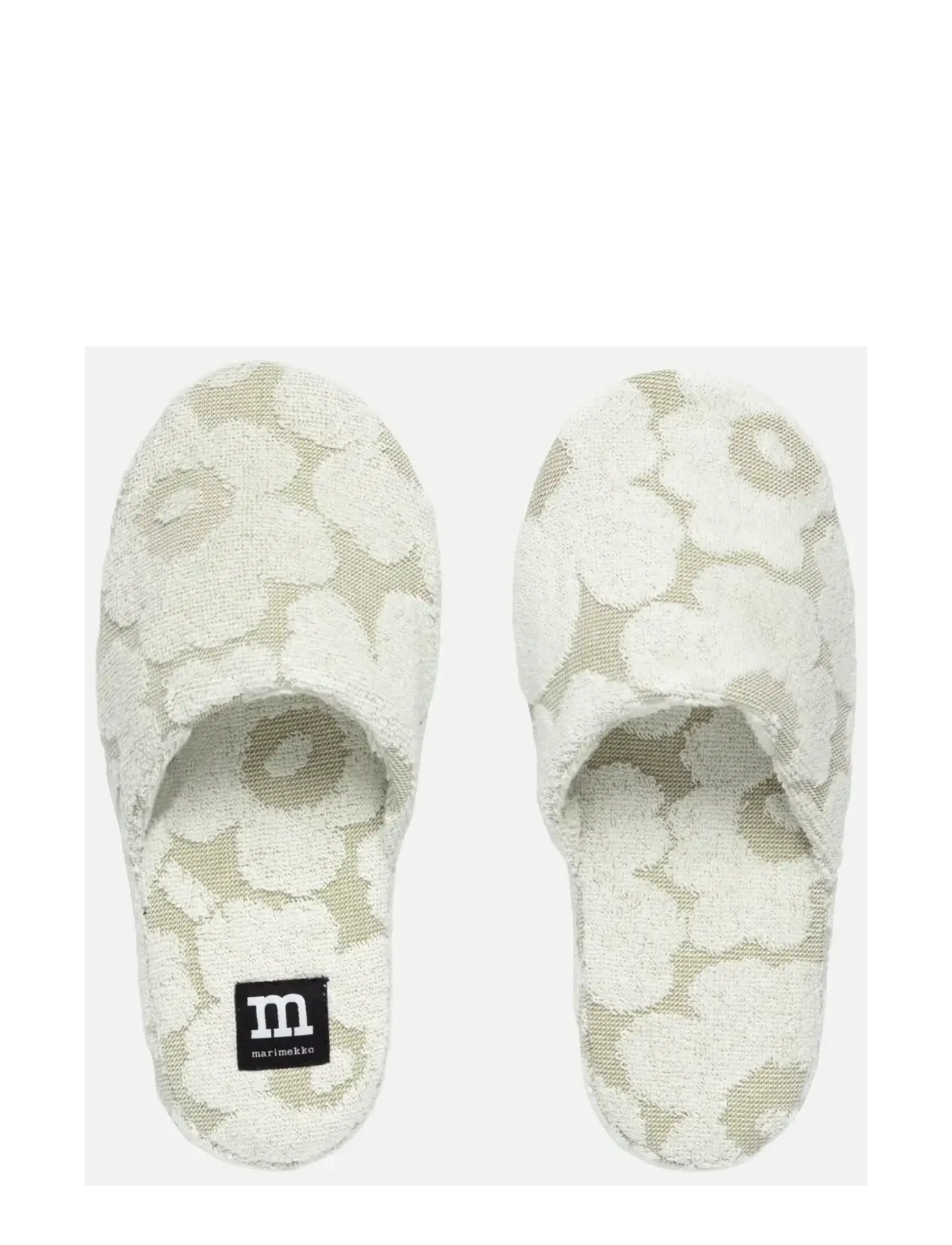 Marimekko Home MINI UNIKKO SLIPPERS - Hausschuhe - GREEN UMBER, CREAM / green