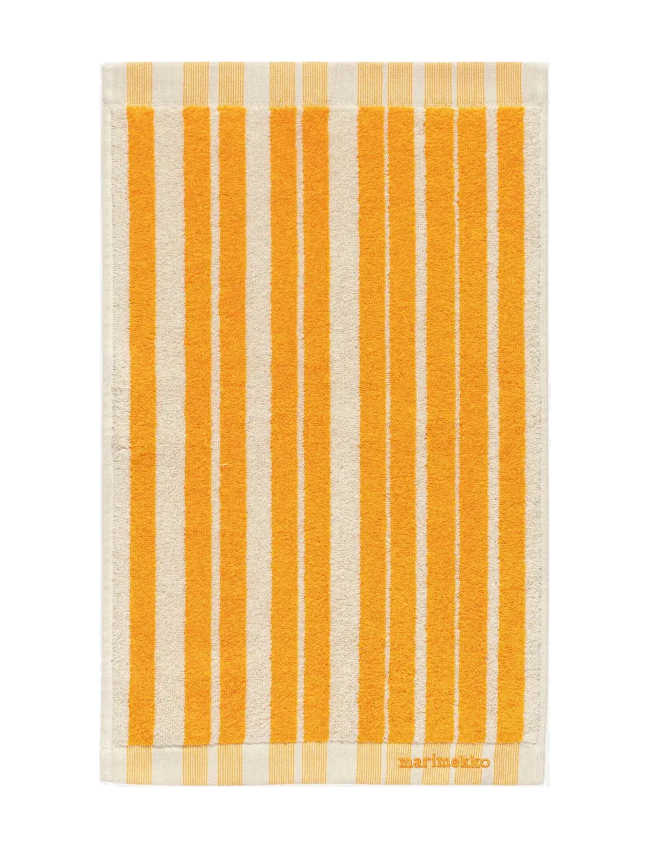 Marimekko Home - RAIDE GUEST TOWEL 30X50CM - vieraspyyhkeet - sahram yellow, cream - 1