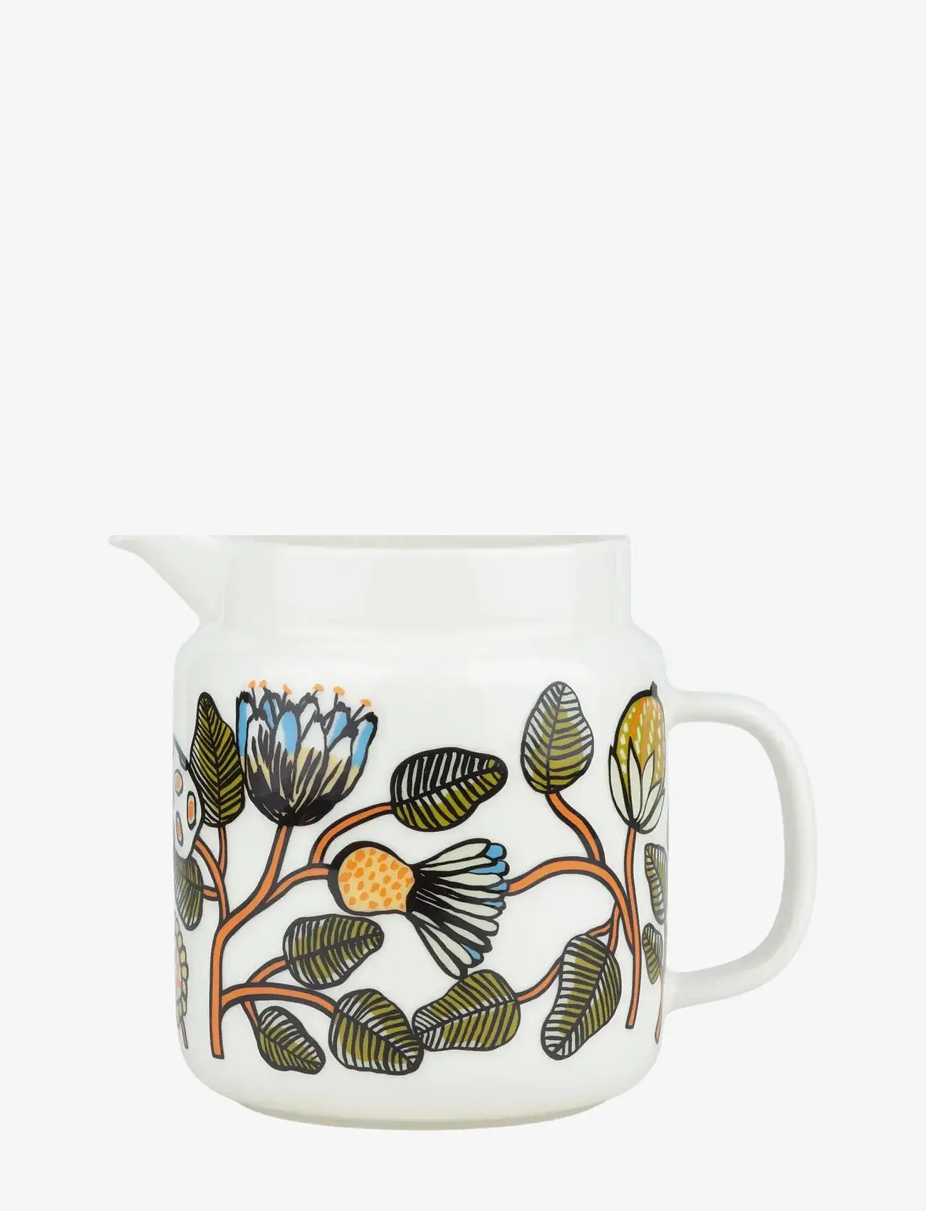 Marimekko Home - TIARA JUG 1,25L - maitokannut - white, warm or, green - 0