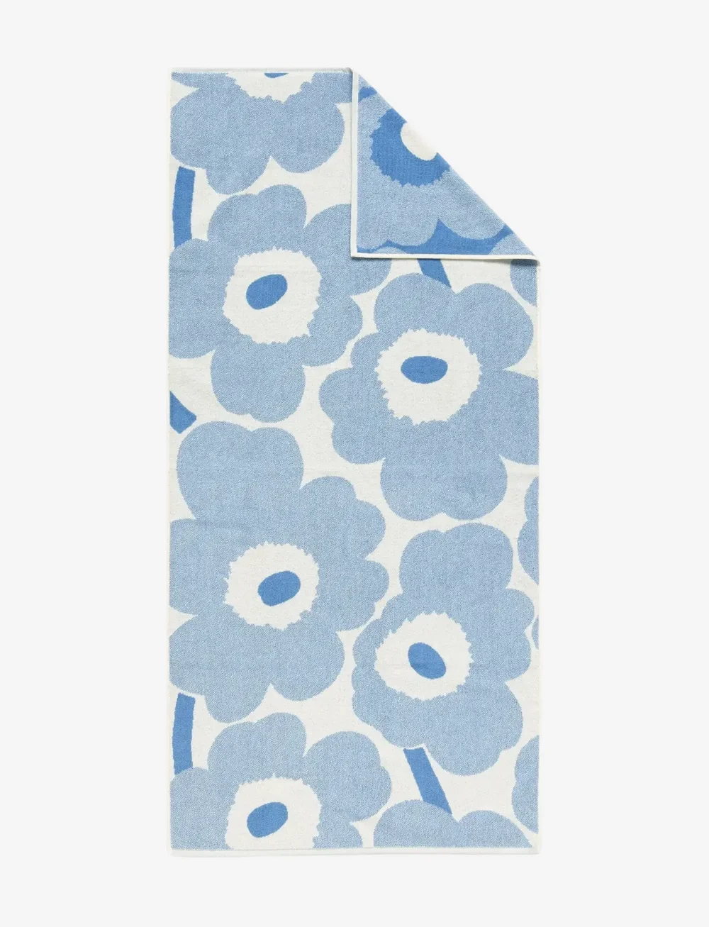 Marimekko Home - UNIKKO BATH TOWEL 70X150 CM - saunalinad - cream, sky blue - 1