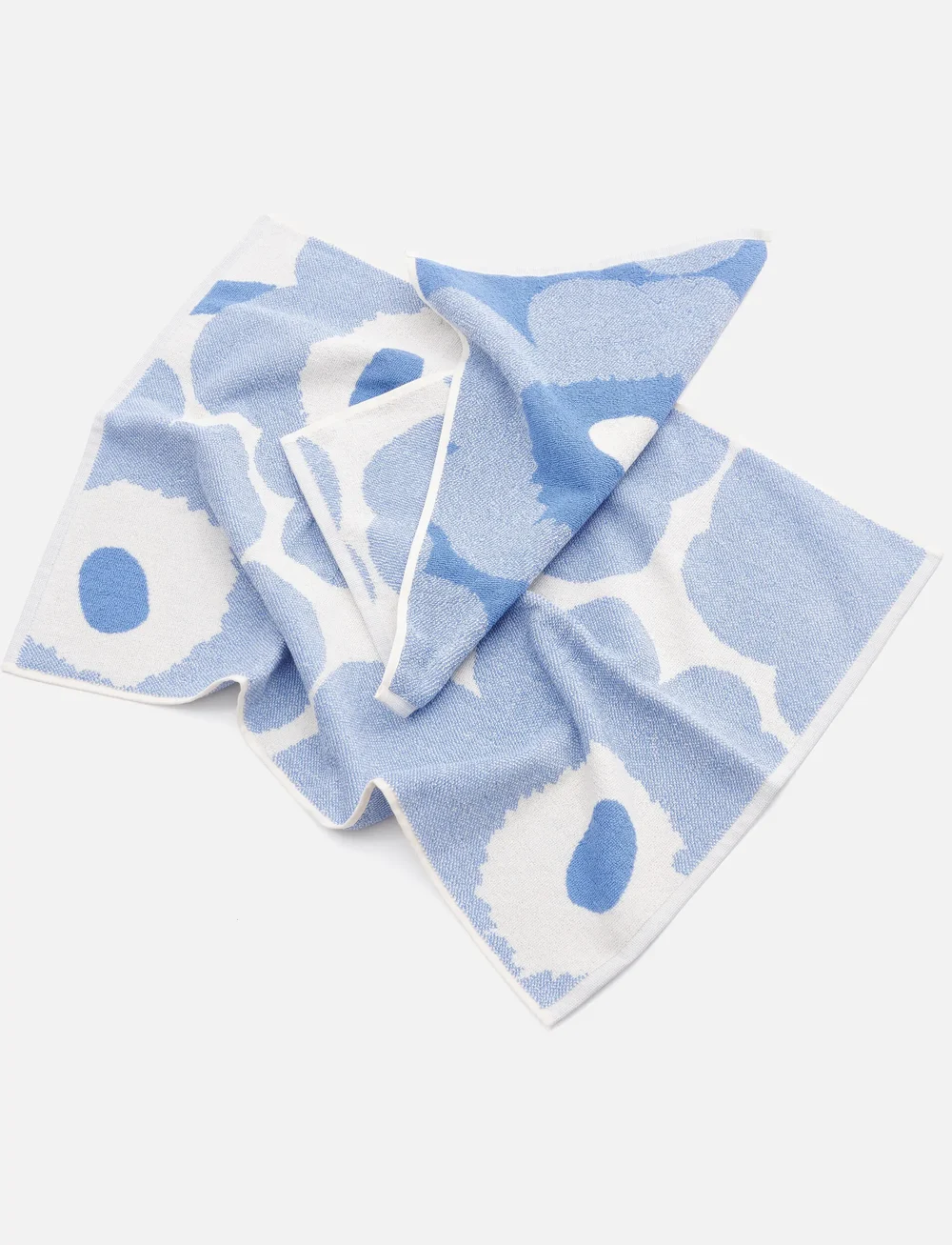 Marimekko Home - UNIKKO BATH TOWEL 70X150 CM - saunalinad - cream, sky blue - 2