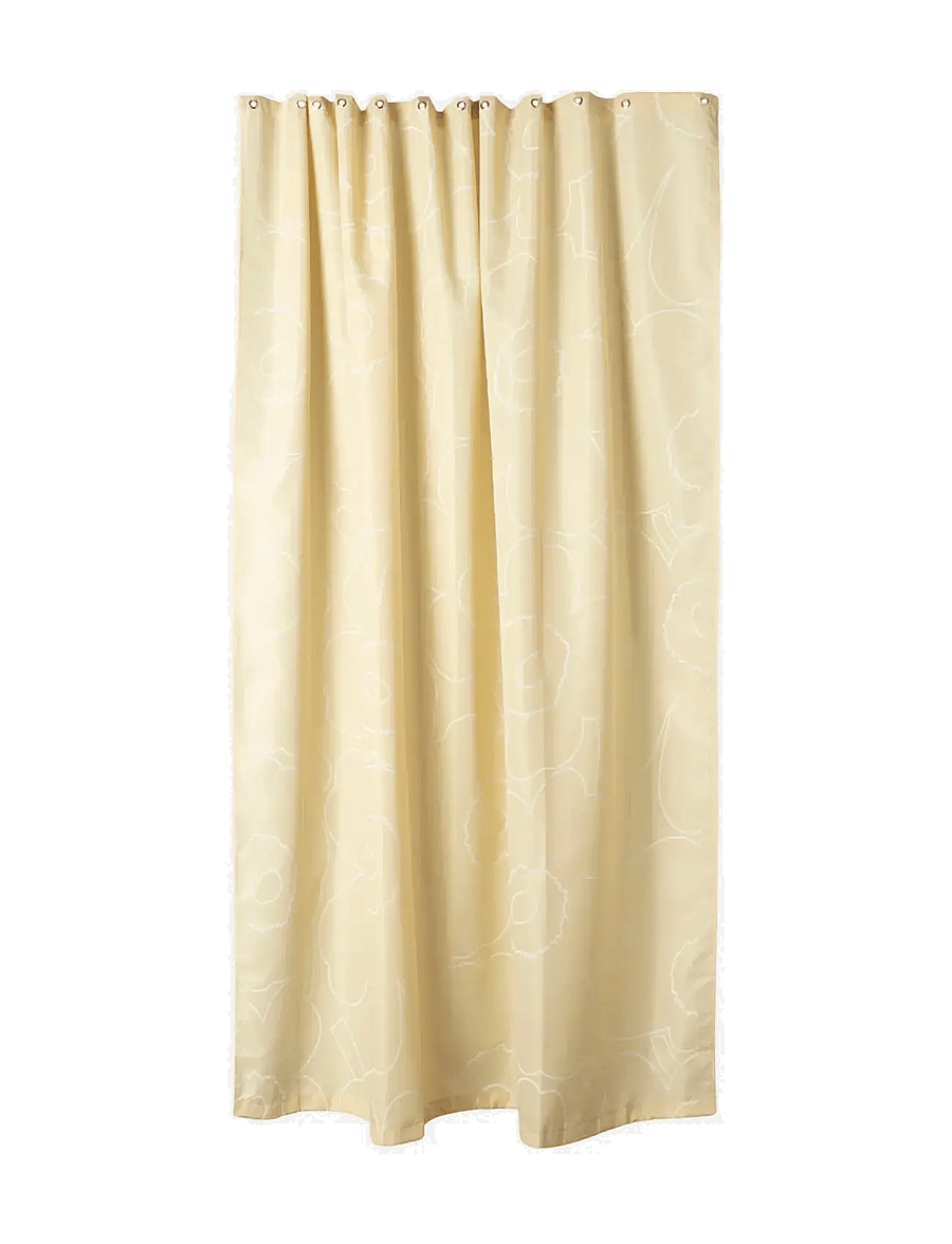 Marimekko Home - PIIRTO UNIKKO SHOWER CURTAIN - dušo užuolaidos - straw, off white - 0