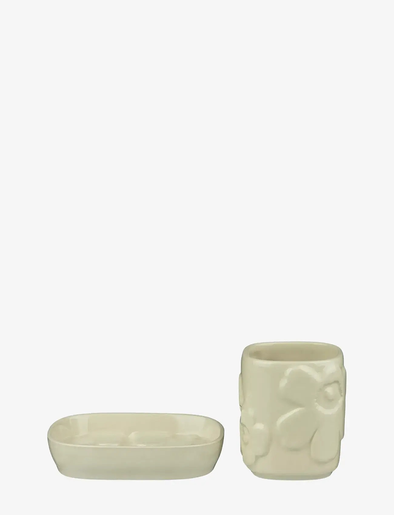 Marimekko Home - UNIKKO BATHROOM SET - hooks & racks - stoneware - 1