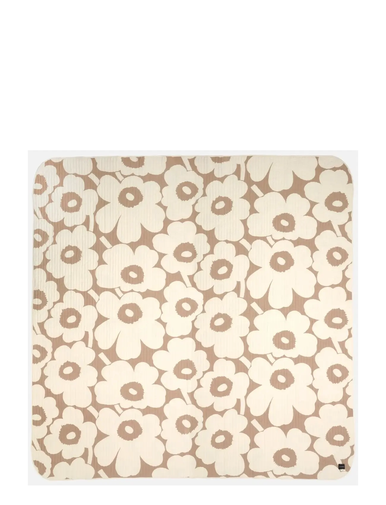 Marimekko Home Unikko Bedspread 260X260Cm, Sengetæppe, Creme, Str: 260X 260CM