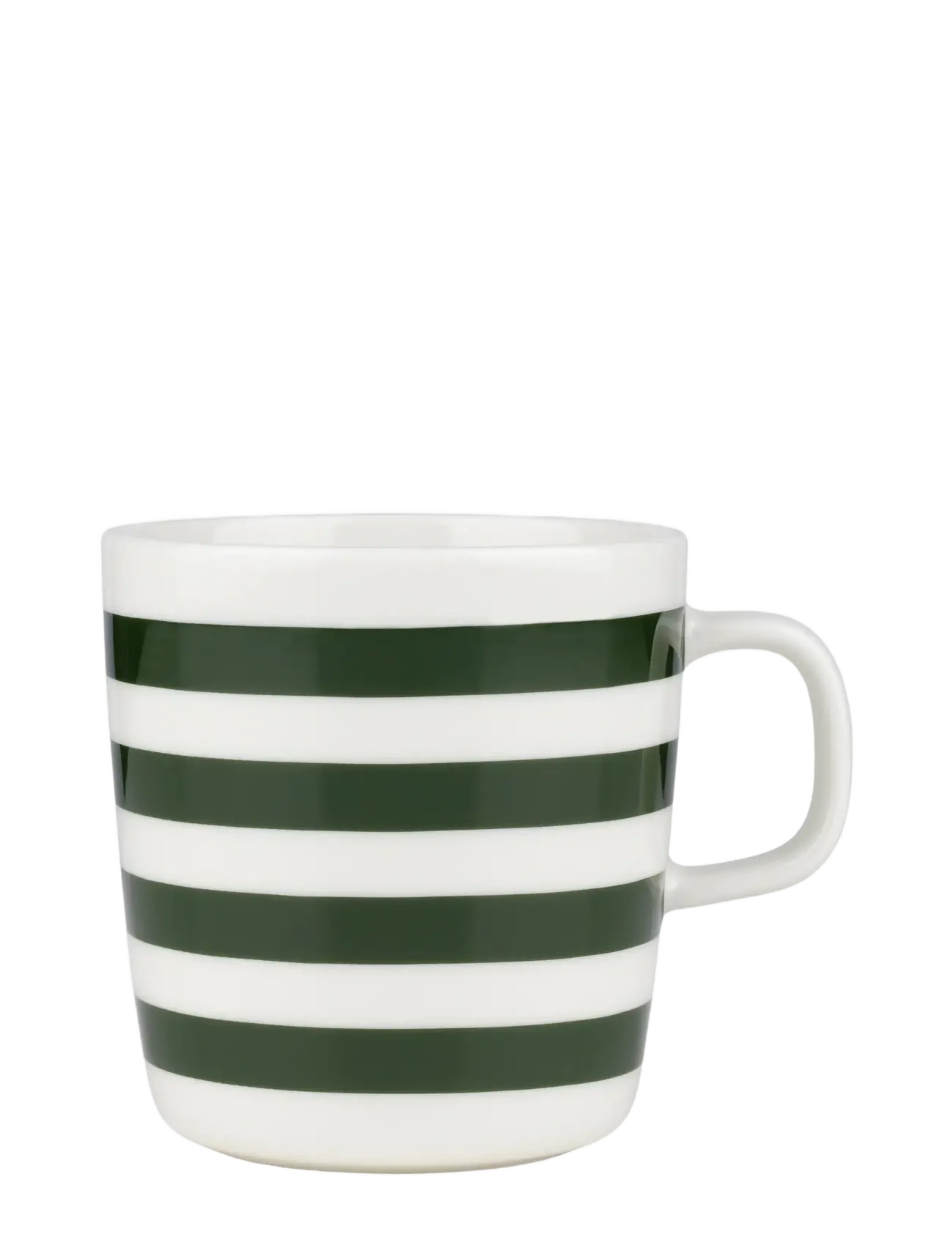 Marimekko Home TASARAITA MUG 4 DL - Krus & Kopper - WHITE, DK.GREEN / multi