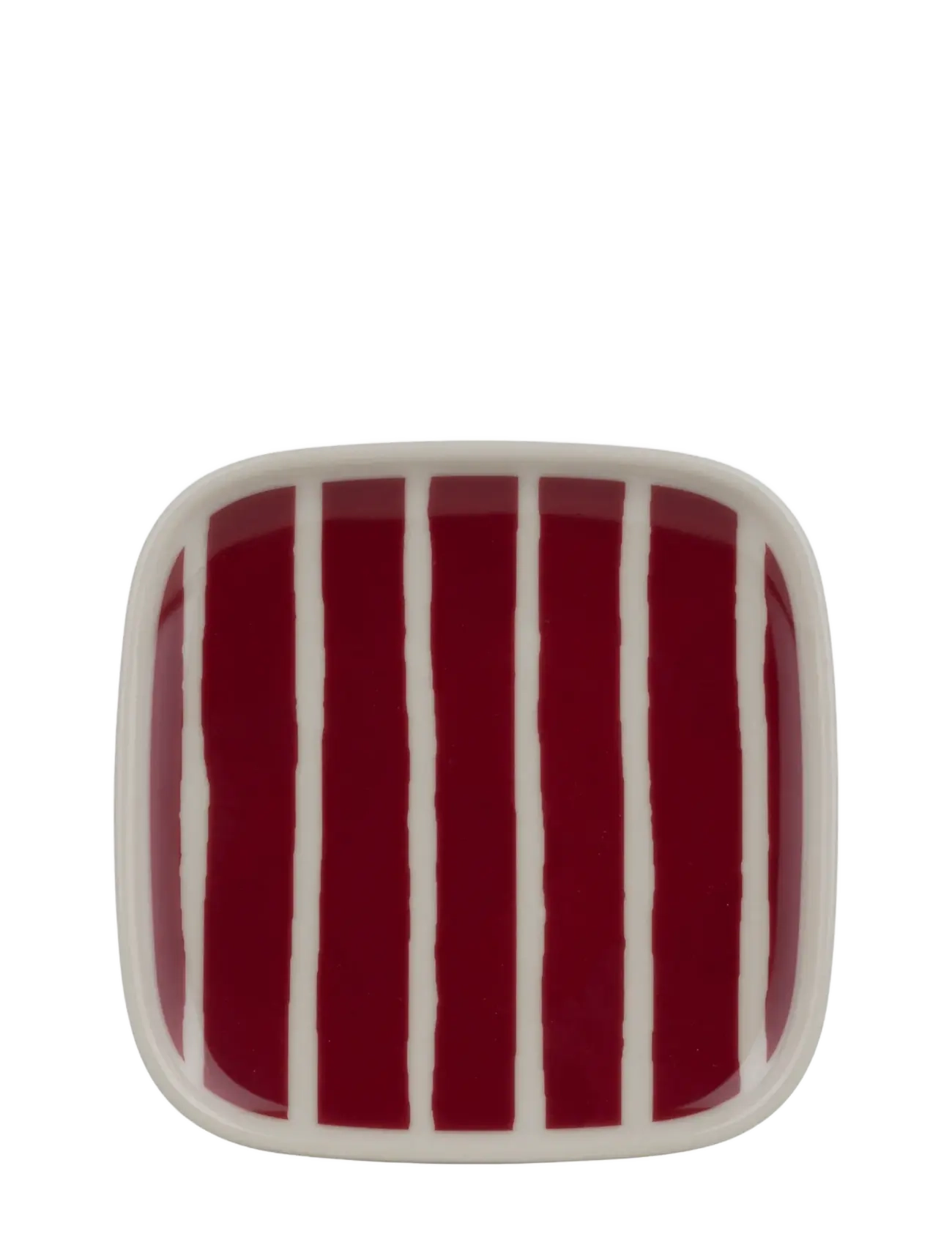 Marimekko Home Piccolo Plate 10X10Cm, 10X 10 cm, Plates, Burgunderrot - Small Homeware