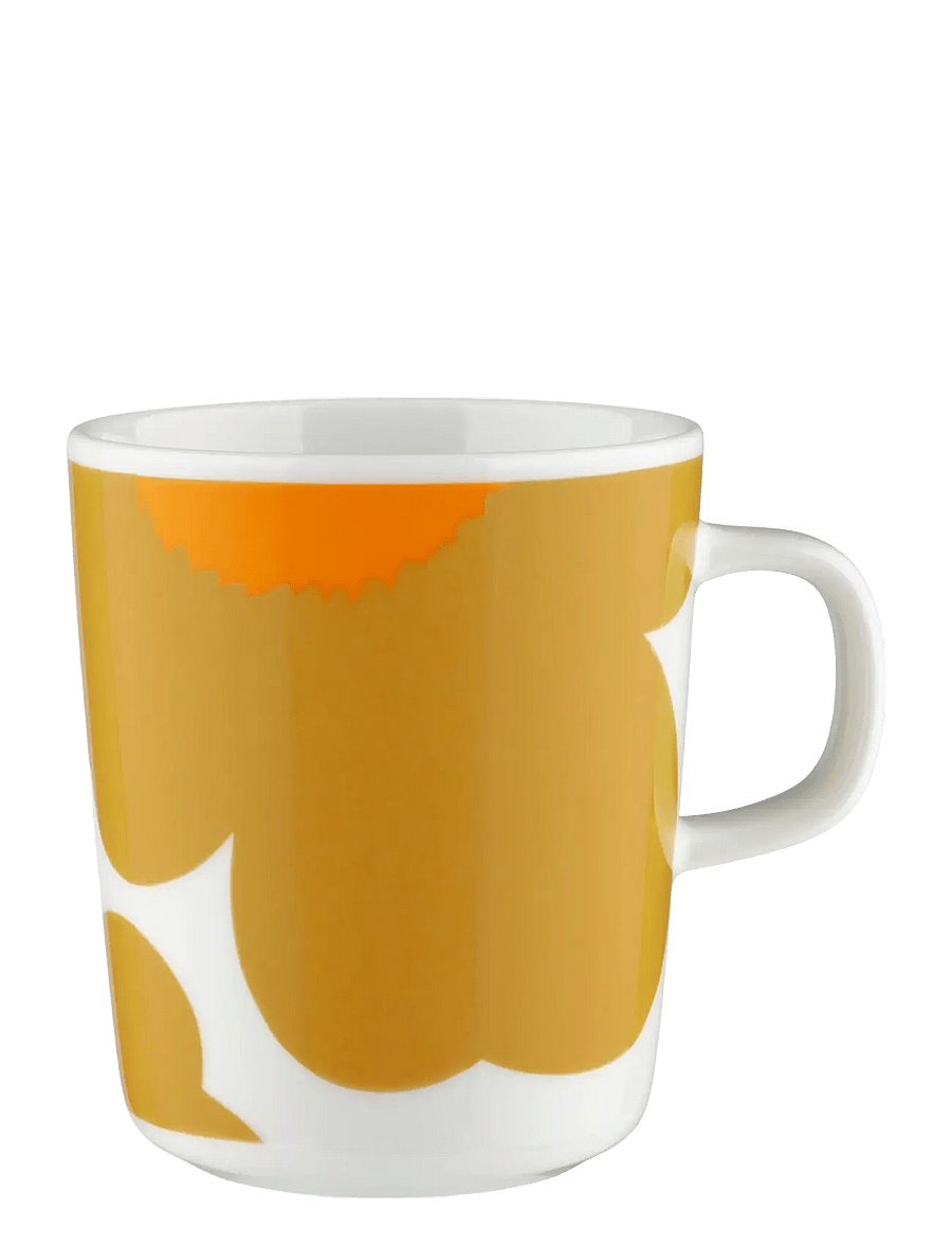 Marimekko Home - UNIKKO MUG 2,5 DL 2 PCS - kaffetassen - white, caramel, warm orange - 1