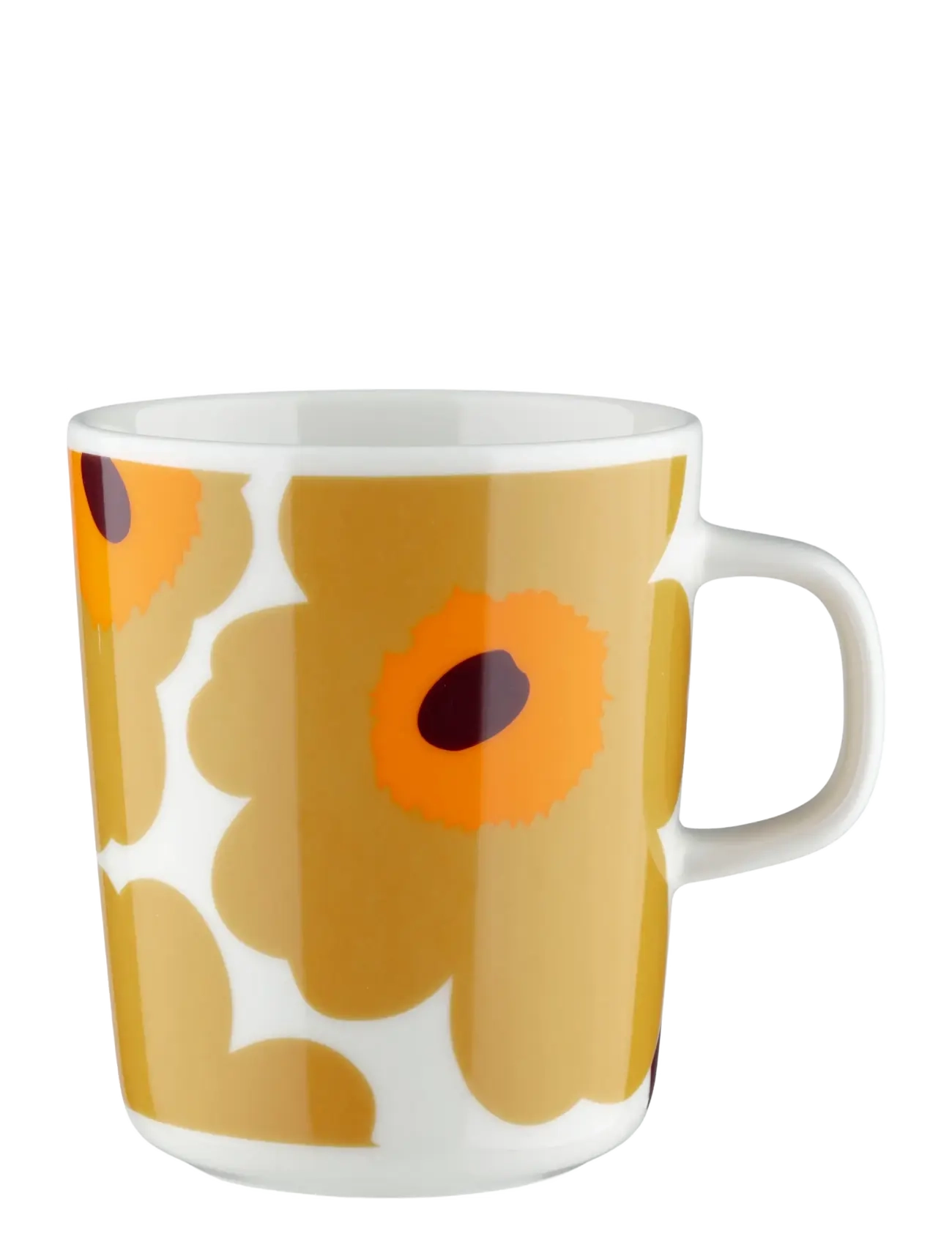 Marimekko Home - UNIKKO MUG 2,5 DL 2 PCS - kafijas krūzes - white, caramel, warm orange - 2