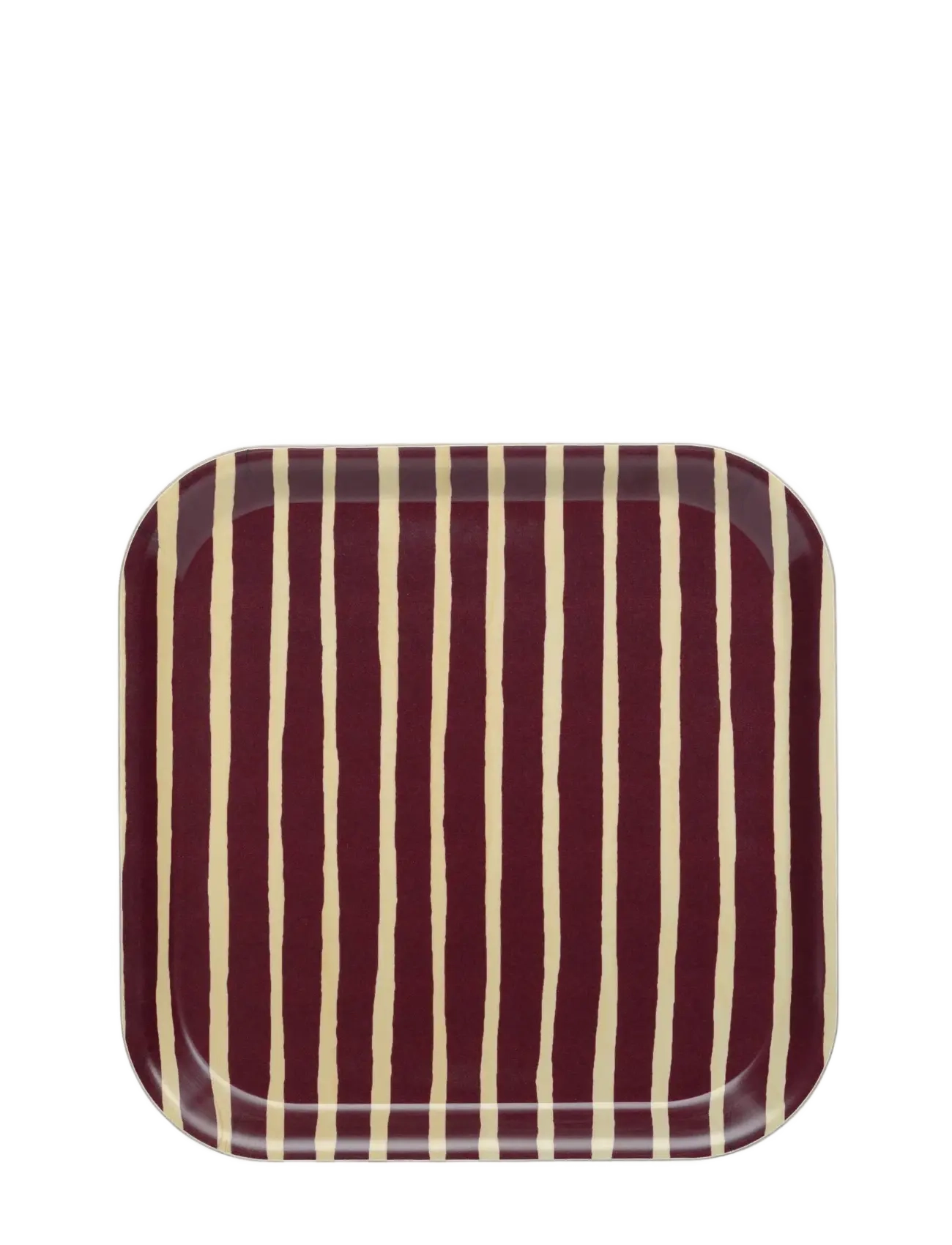 Marimekko Home Piccolo Tray 20X20 Cm, One Size, Dining & Table Accessories, Burgunderrot - Trays, Homeware