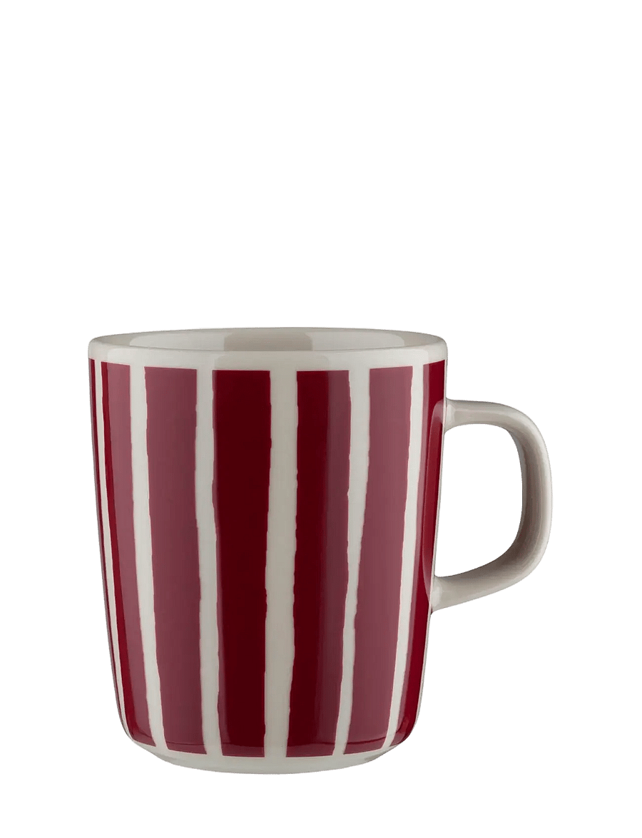 Marimekko Home - PICCOLO MUG 2,5 DL - filiżanki do herbaty - stoneware, burgundy - 0