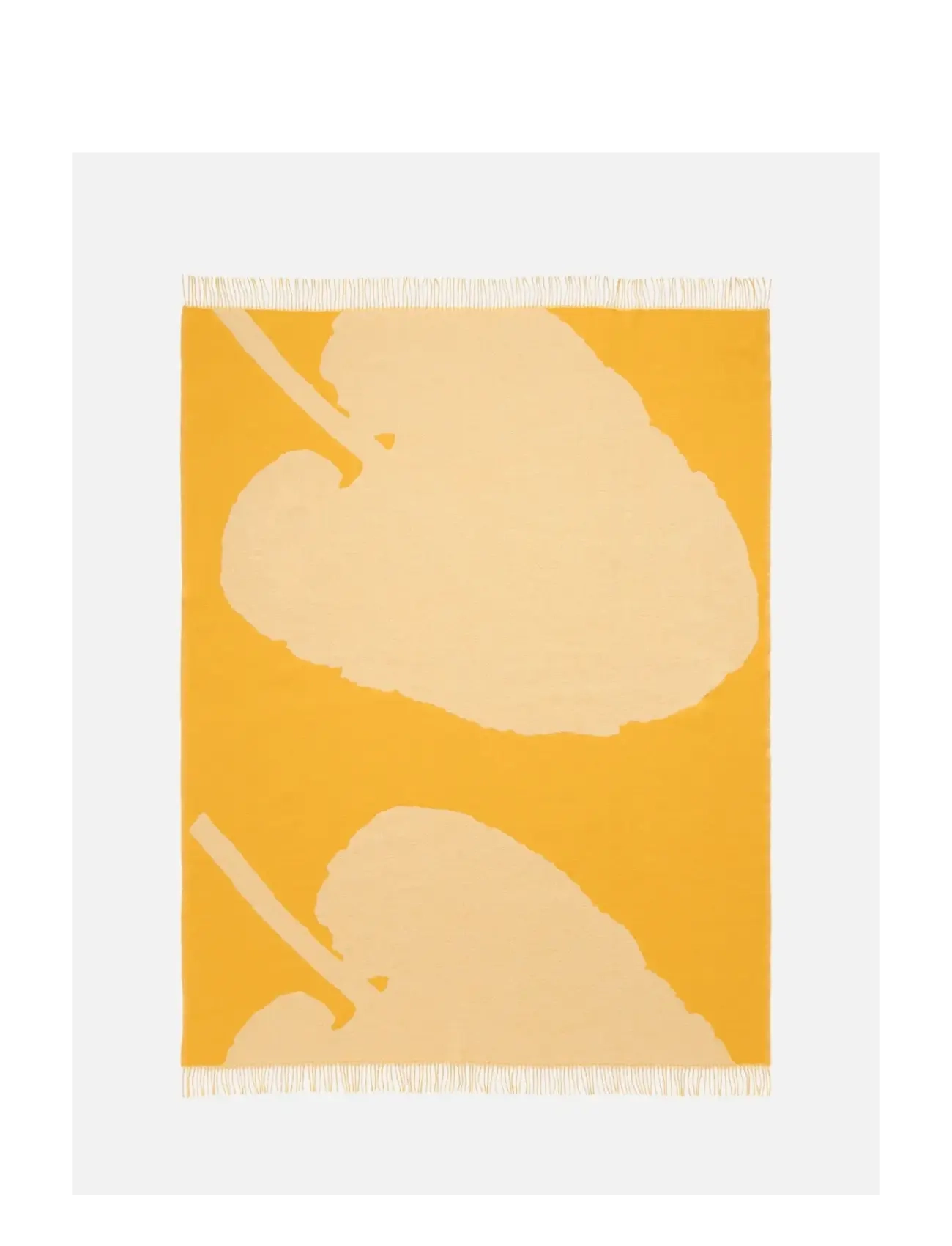 Marimekko Home RWS VALKEA YÖ THROW 140X170CM - Outdoor - CARAMEL, CREAM, WARM ORANGE / yellow