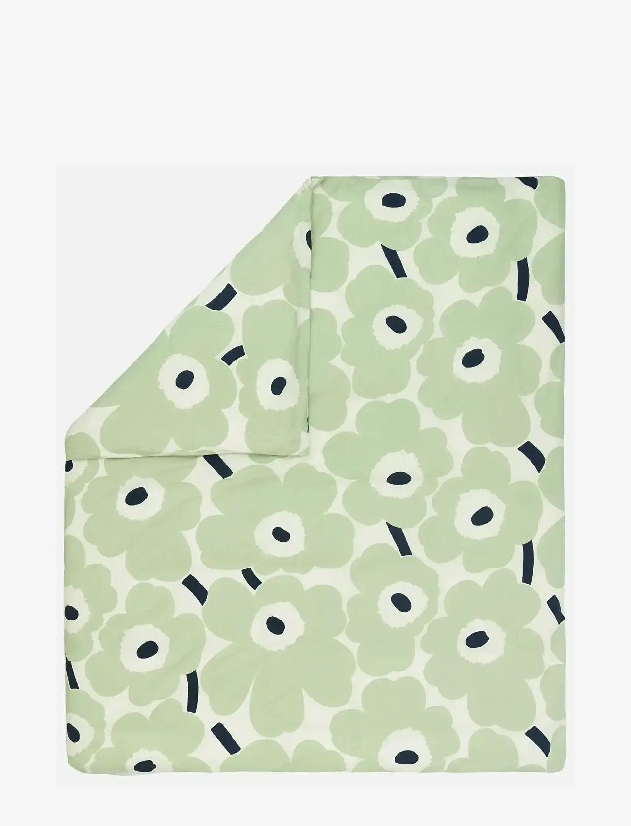 Marimekko Home - UNIKKO DC 240X220 CM - dynebetræk - off white, sage, dk.blue - 0