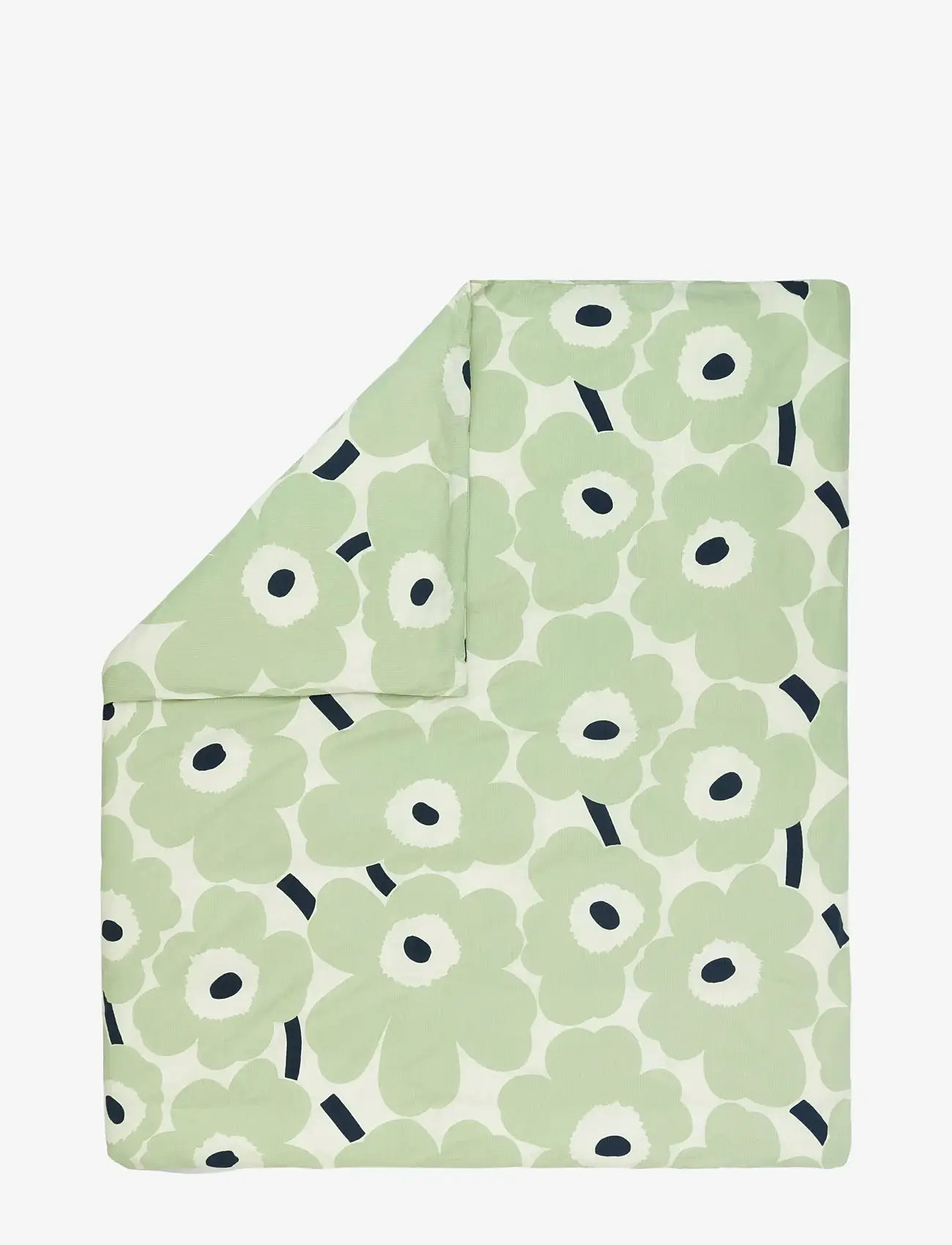 Marimekko Home - UNIKKO DC 220X240 CM - påslakan - off white, sage, dk.blue - 0