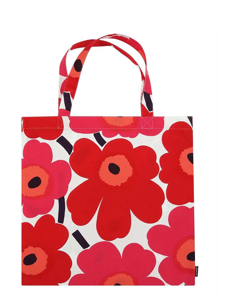Marimekko Home - PIENI UNIKKO BAG 44X43CM - tote bags - white, red - 0