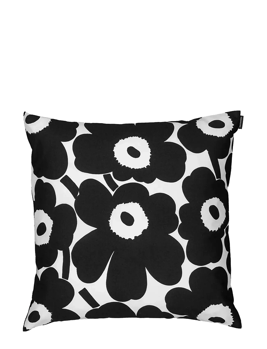 Marimekko Home - PIENI UNIKKO PILLOW.C 50X50CM - kissenbezüge - white, black - 0