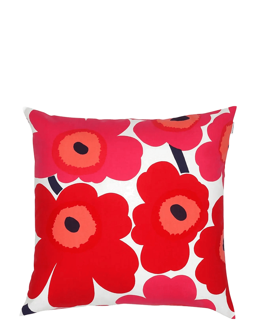 Marimekko Home - PIENI UNIKKO PILLOW.C 50X50CM - padjakatted - white, red - 0