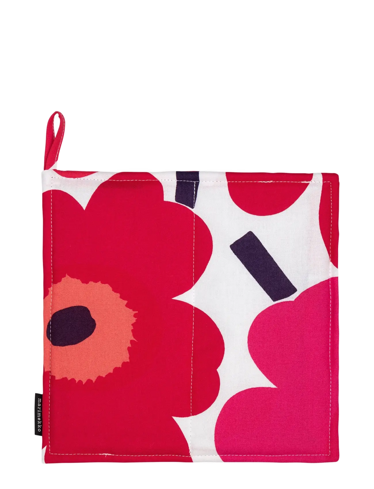 Marimekko Home Pieni Unikko Kettle Holder, Ovnhandske, Rød, Str: 21.5X 21.5CM