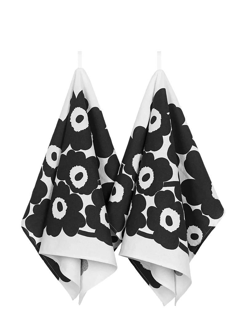 Marimekko Home - UNIKKO TEA TOWELL 2KPL - nach preis einkaufen - white, black - 0