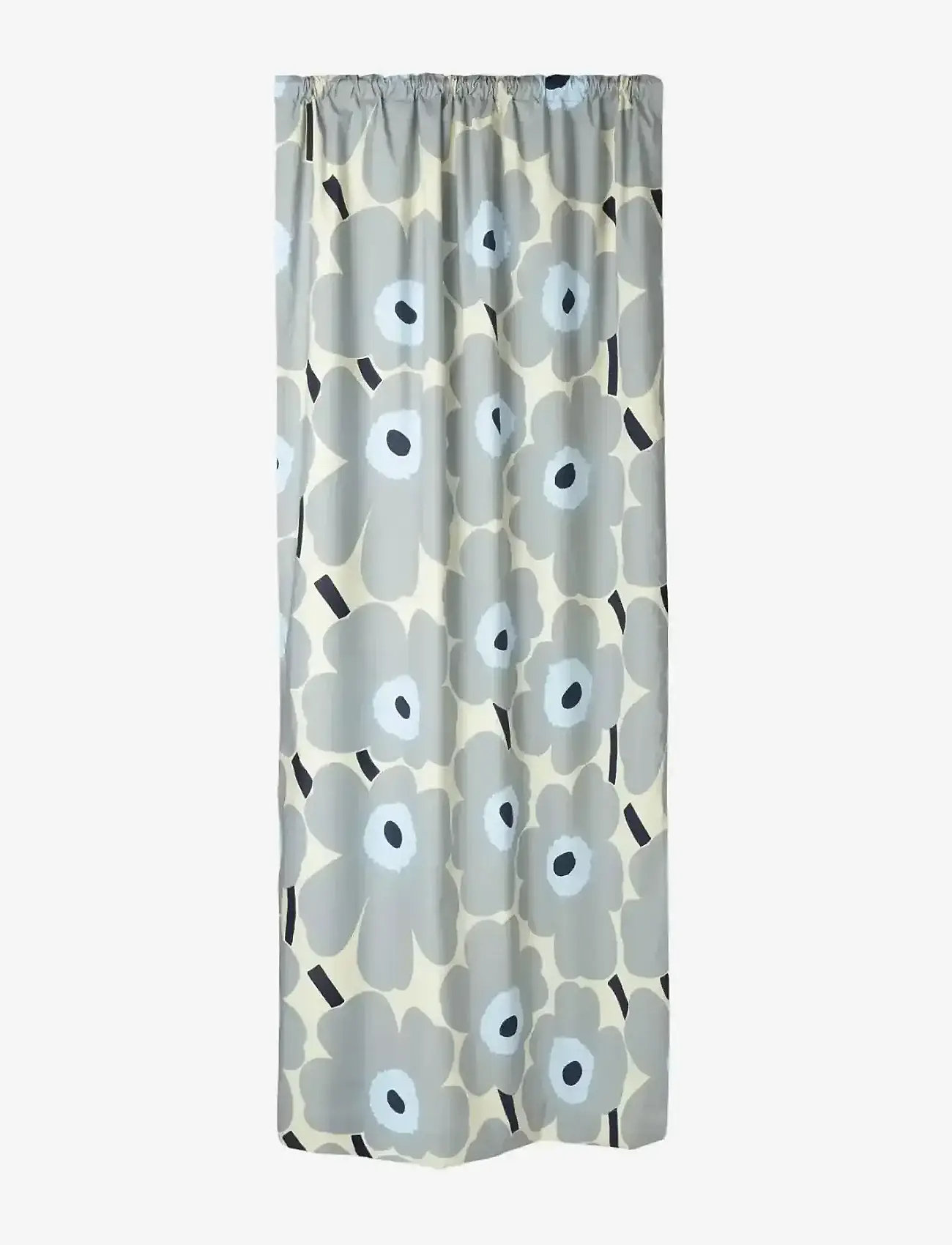 Marimekko Home - UNIKKO CURTAIN 135X250 CM - nach preis einkaufen - sand, grey, lt.grey, dk.blue - 0