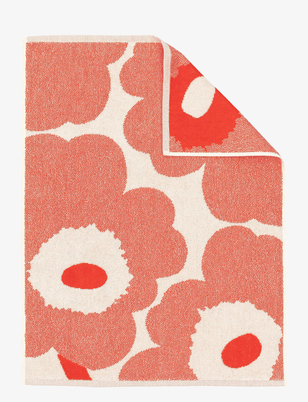 Marimekko Home - UNIKKO HAND TOWEL 50X70 CM - guest towels - off white, orange red - 0