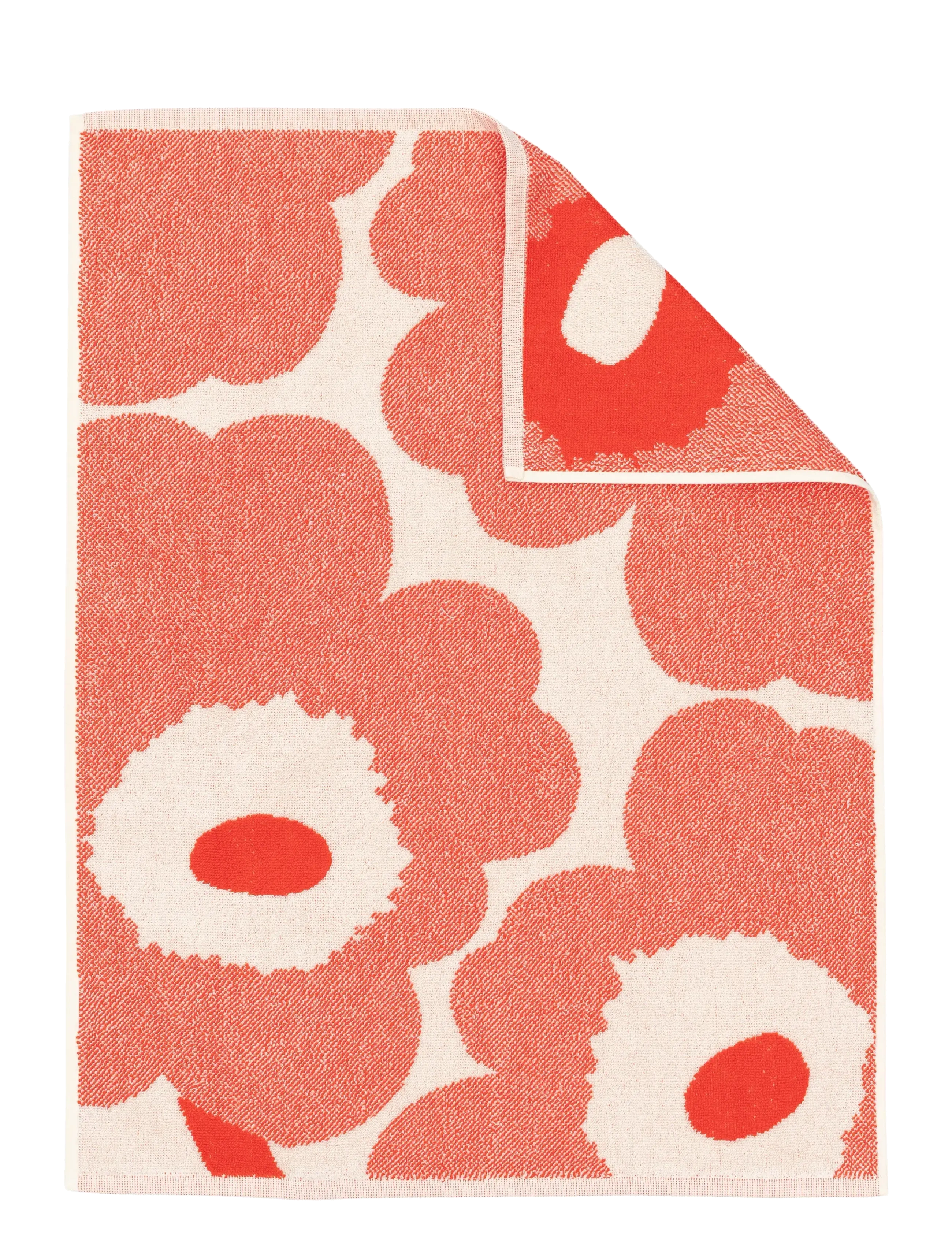 Marimekko Home UNIKKO HAND TOWEL 50X70 CM - Badrumstextilier - OFF WHITE, ORANGE RED / orange