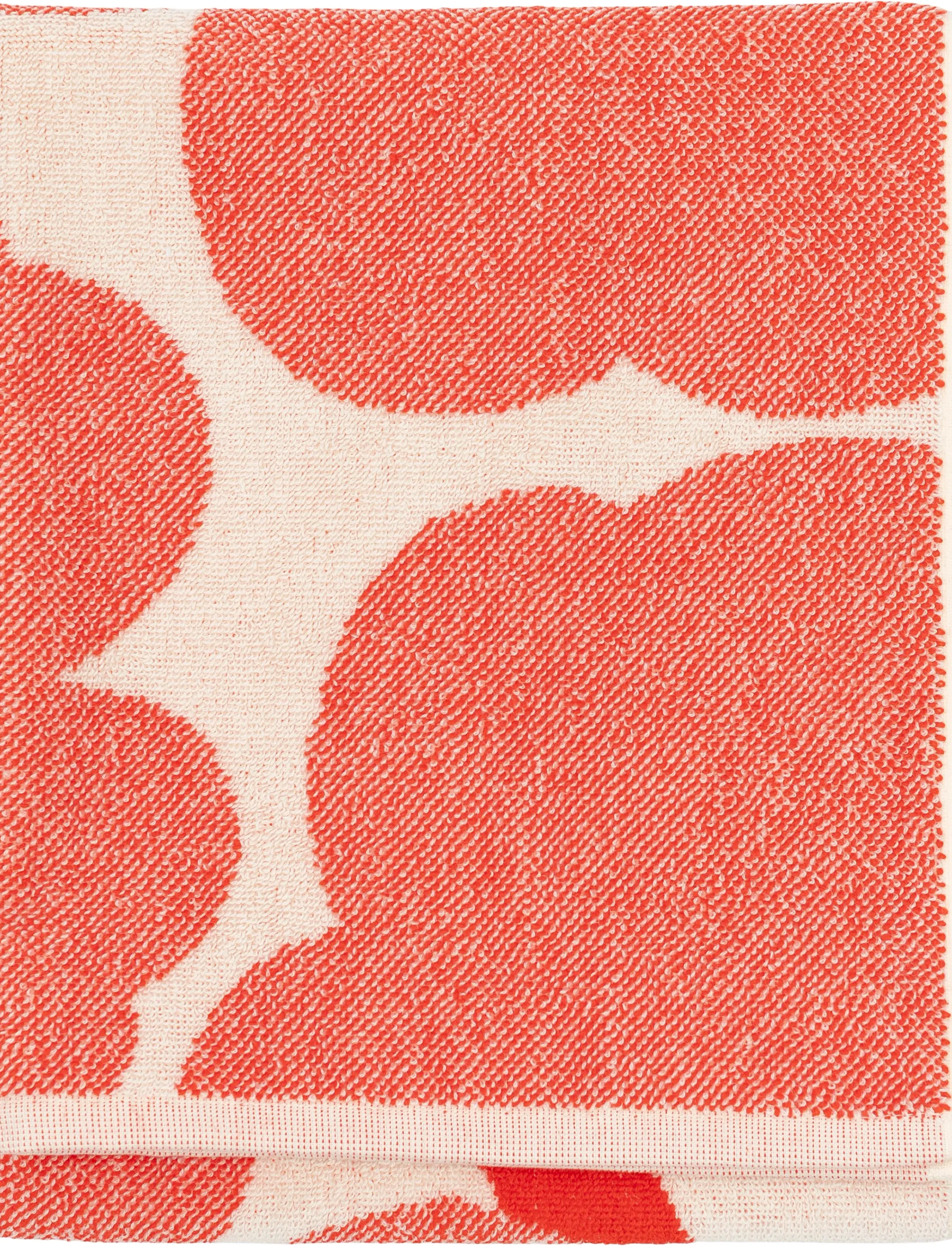 Marimekko Home - UNIKKO HAND TOWEL 50X70 CM - gæstehåndklæder - off white, orange red - 1
