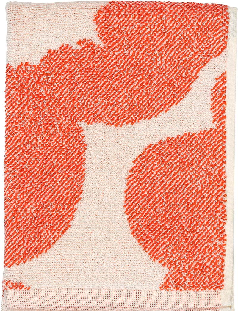 Marimekko Home - UNIKKO GUEST TOWEL 32X50 CM - gästehandtücher - off white, orange red - 1